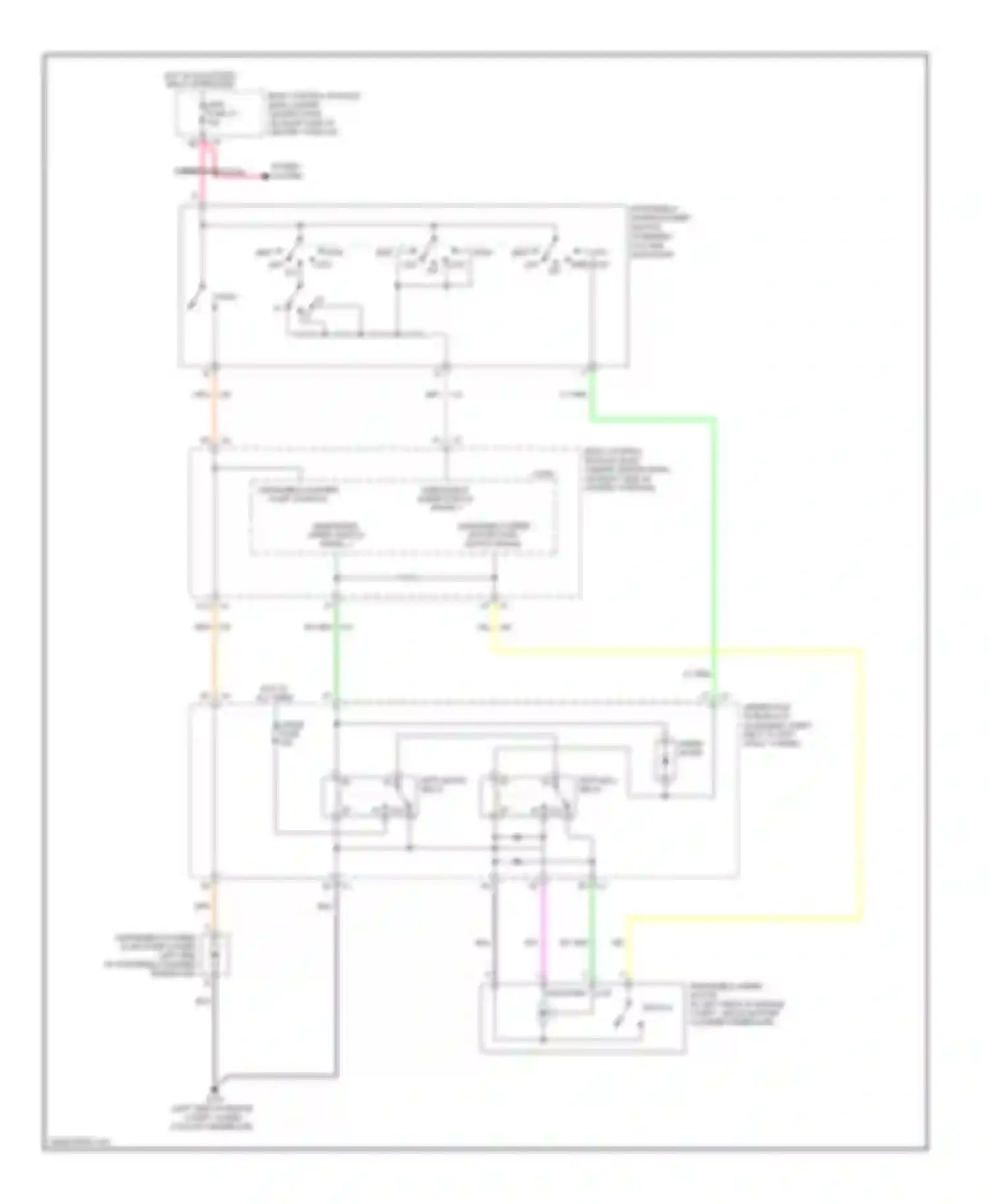 Cobalt Chevrolet I (2004-2010): Wiper/washer circuit