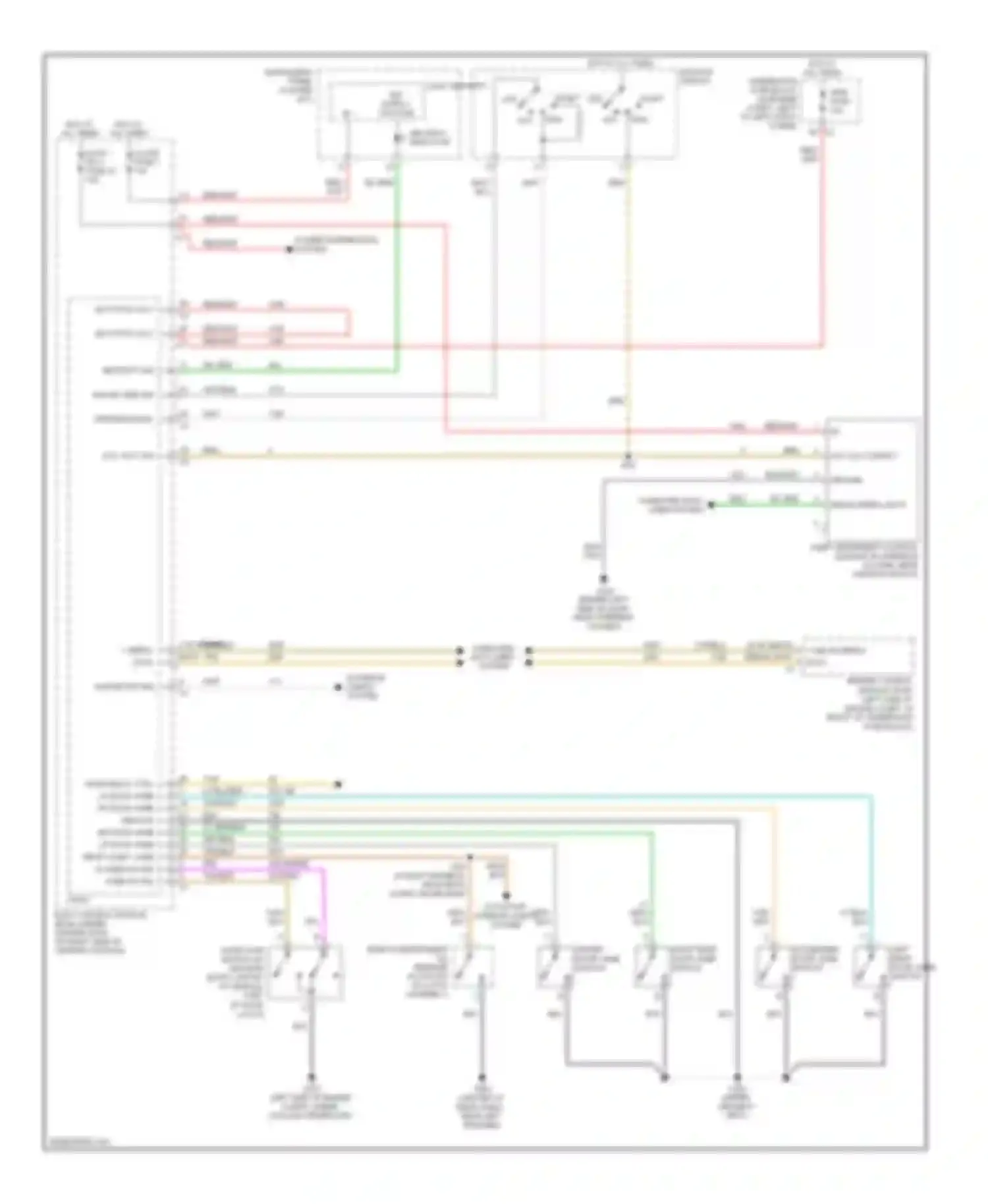 Wiring diagram 43 44 gmlan serial data + gmlan serial data - for Chevrolet Cobalt I (2004-2010) (1 of 1)