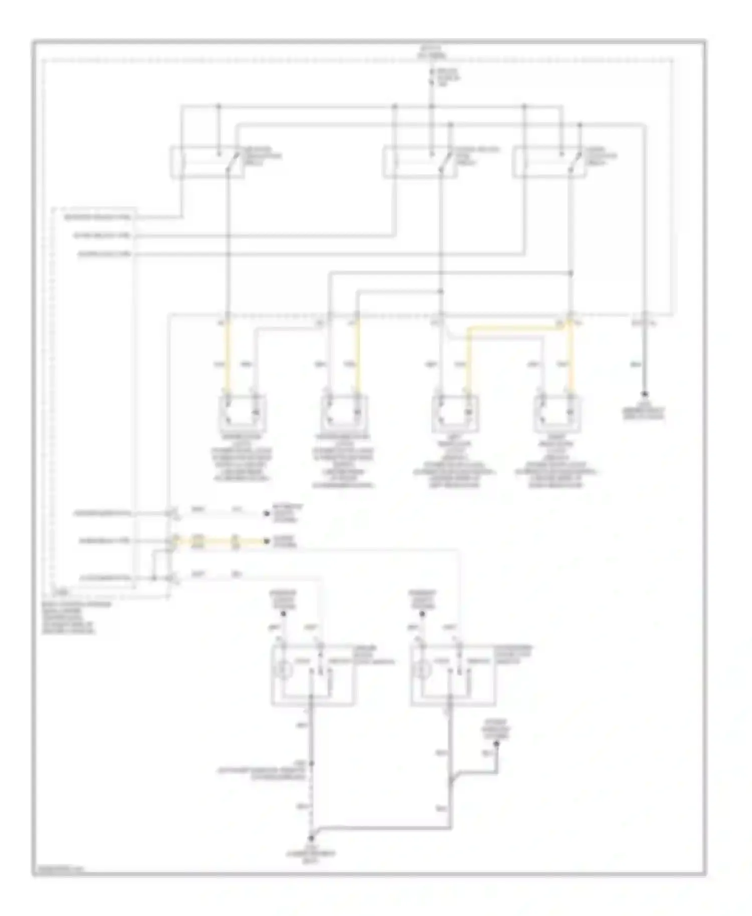 Wiring diagram door lock pcb relay for Chevrolet Cobalt I (2004-2010) (2 of 2)