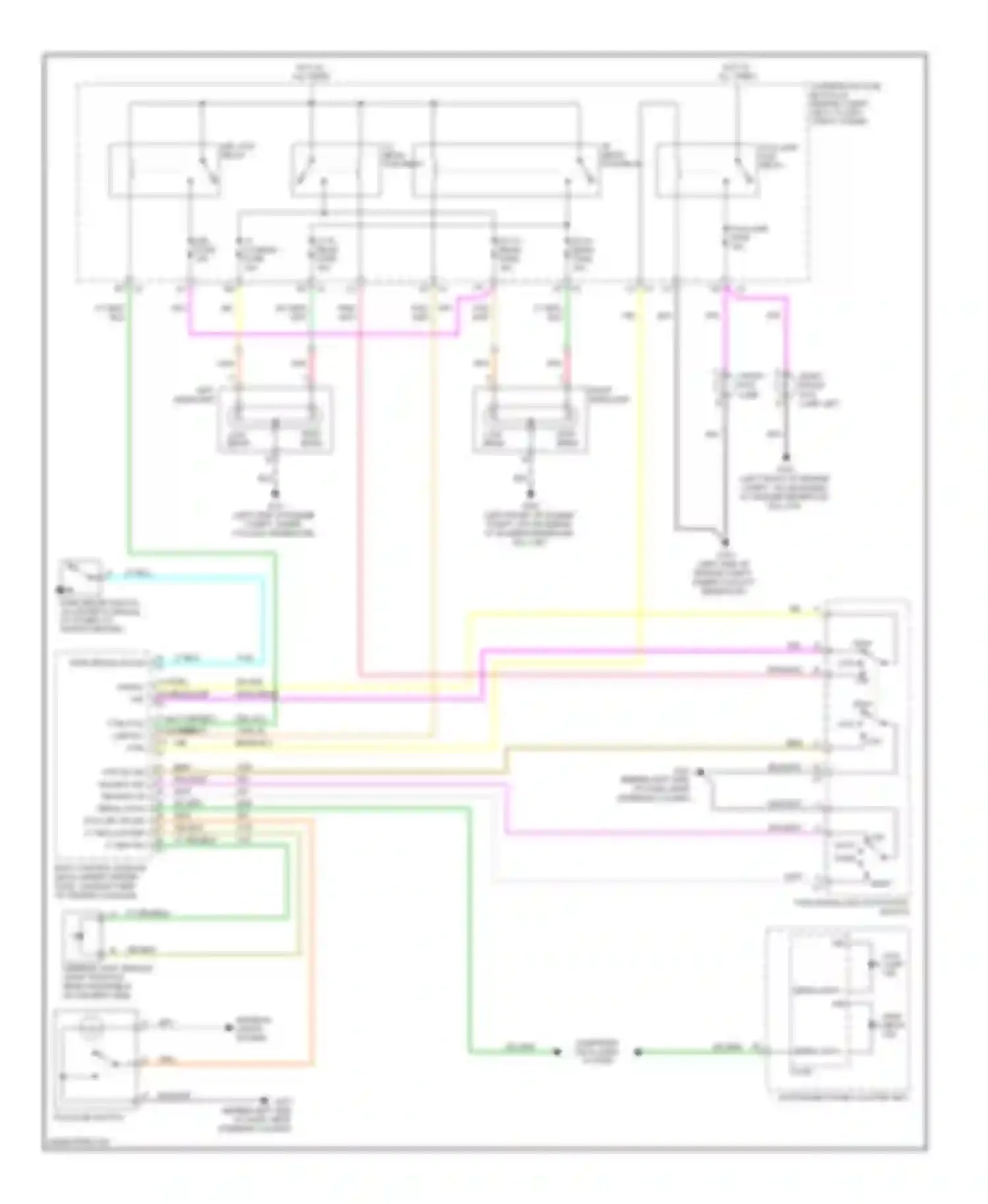 Wiring diagram high beam for Chevrolet Cobalt I (2004-2010) (1 of 1)