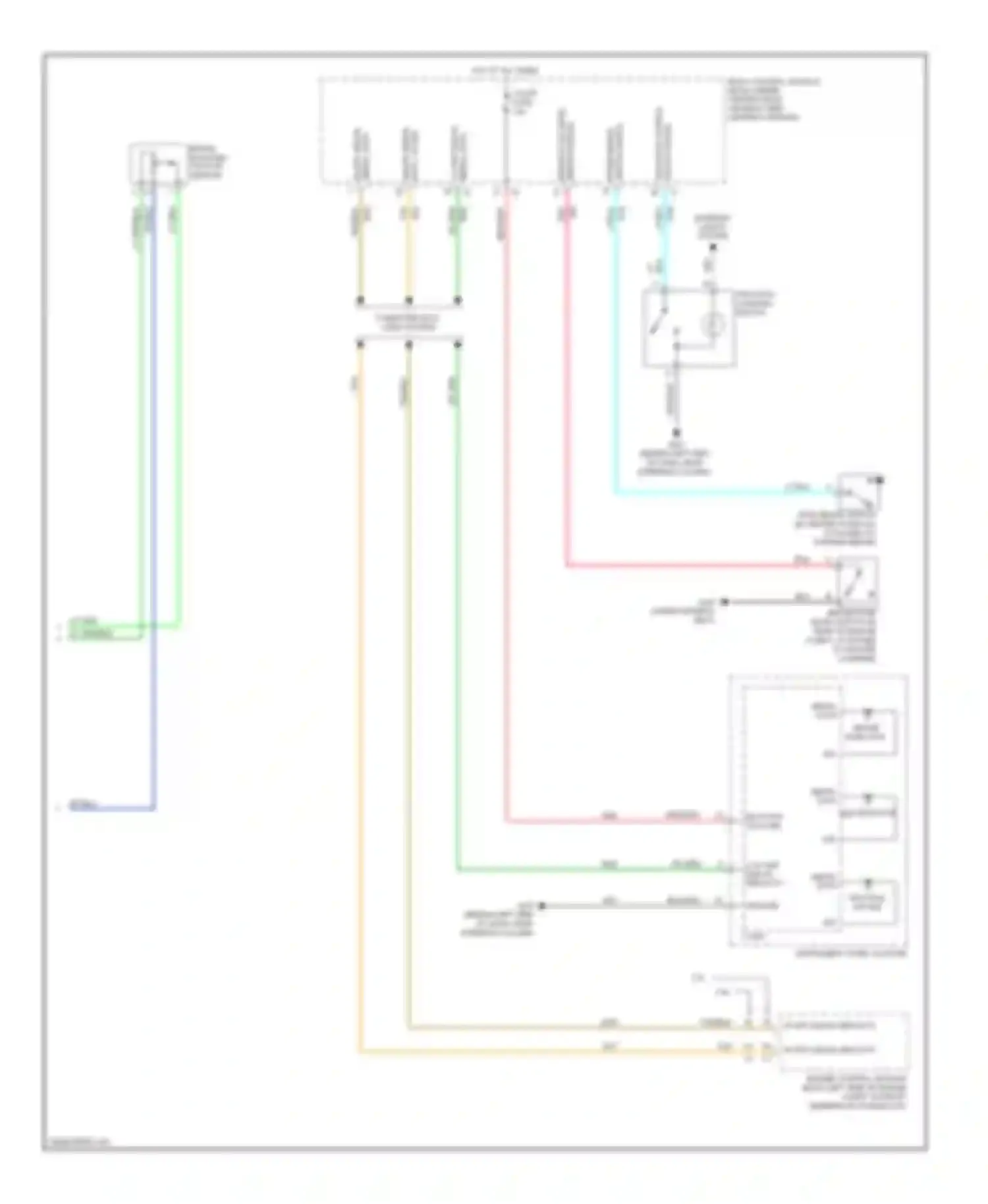 Wiring diagram instrument panel cluster for Chevrolet Cobalt I (2004-2010) (2 of 3)