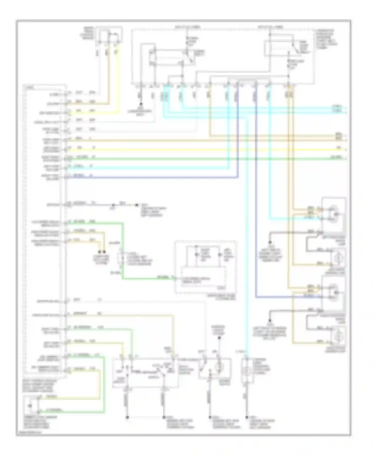 Wiring diagram park lamp sply volt left rear stop/turn for Chevrolet Cobalt I (2004-2010) (1 of 1)
