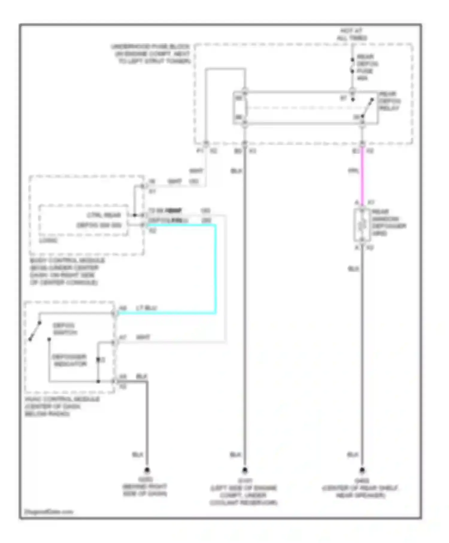 Wiring diagram wht for Chevrolet Cobalt I (2004-2010) (10 of 45)