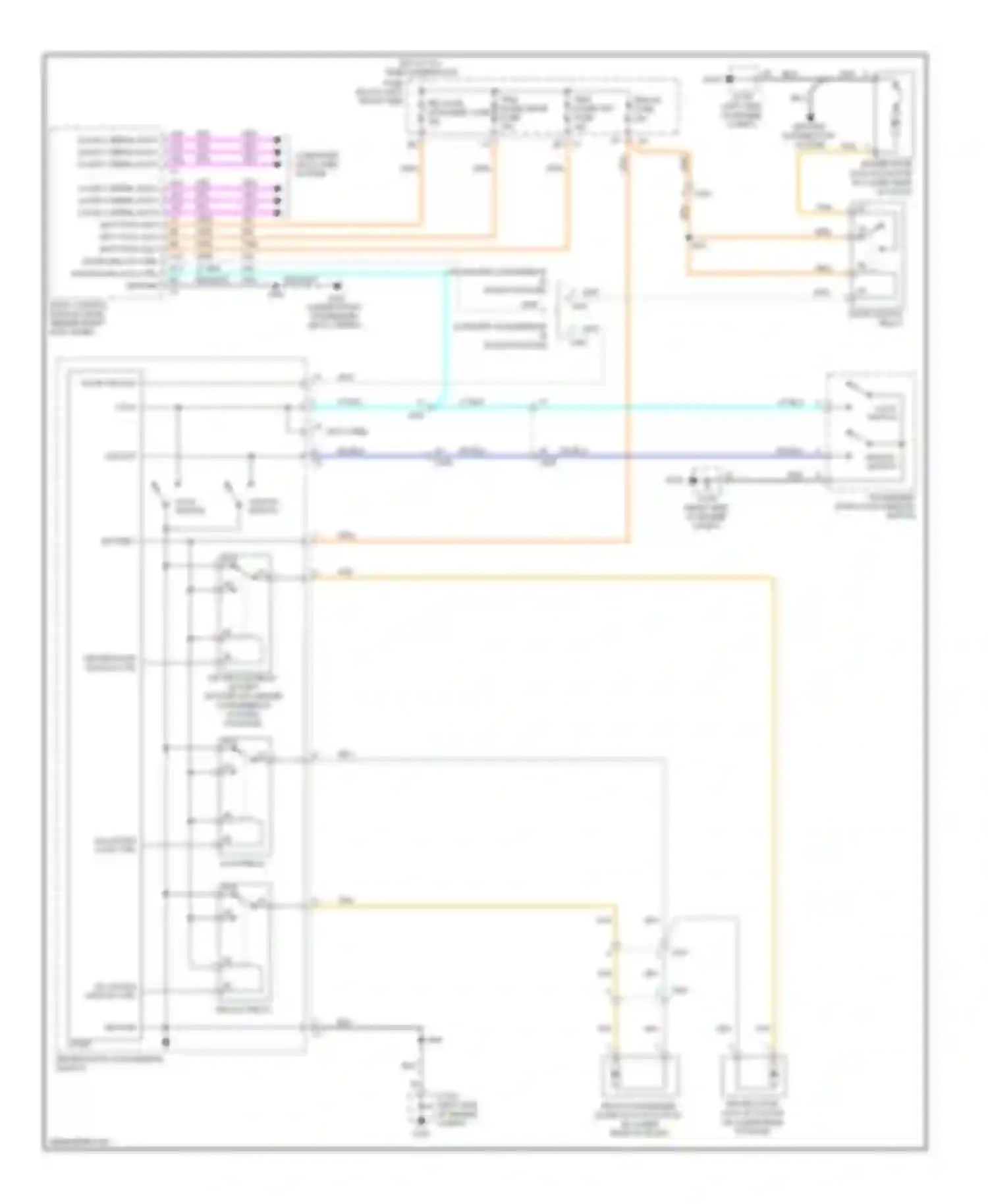 Colorado Chevrolet I (2004-2012): Power door locks circuit, except crew cab