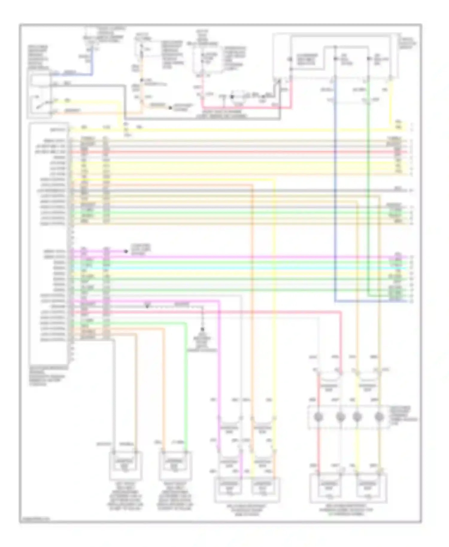 Colorado Chevrolet I (2004-2012): Supplemental restraints circuit (1 of 2)