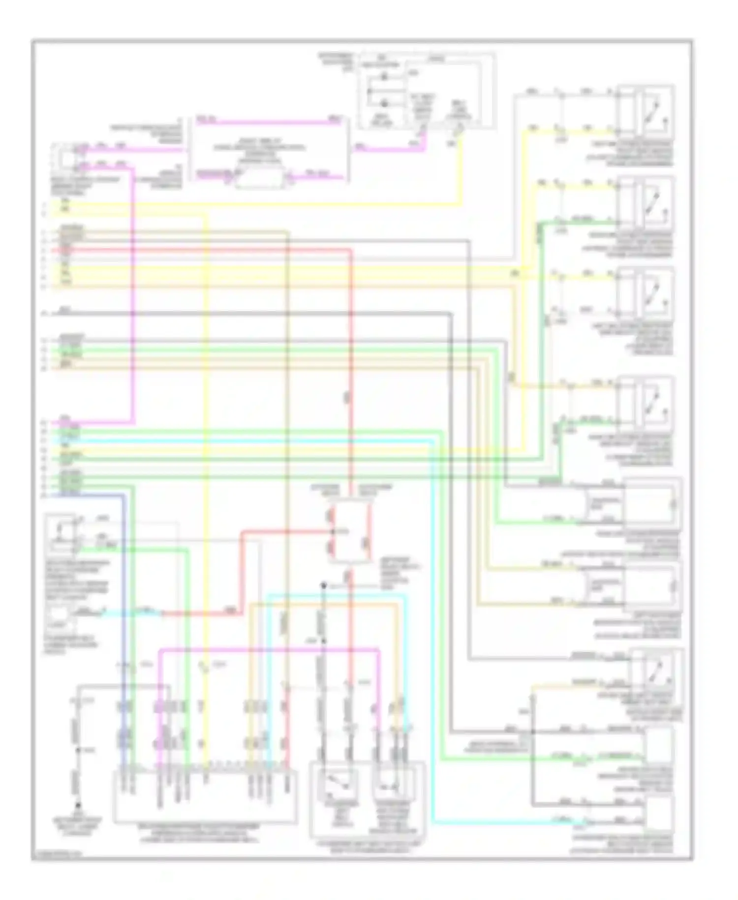 Colorado Chevrolet I (2004-2012): Supplemental restraints circuit (2 of 2)