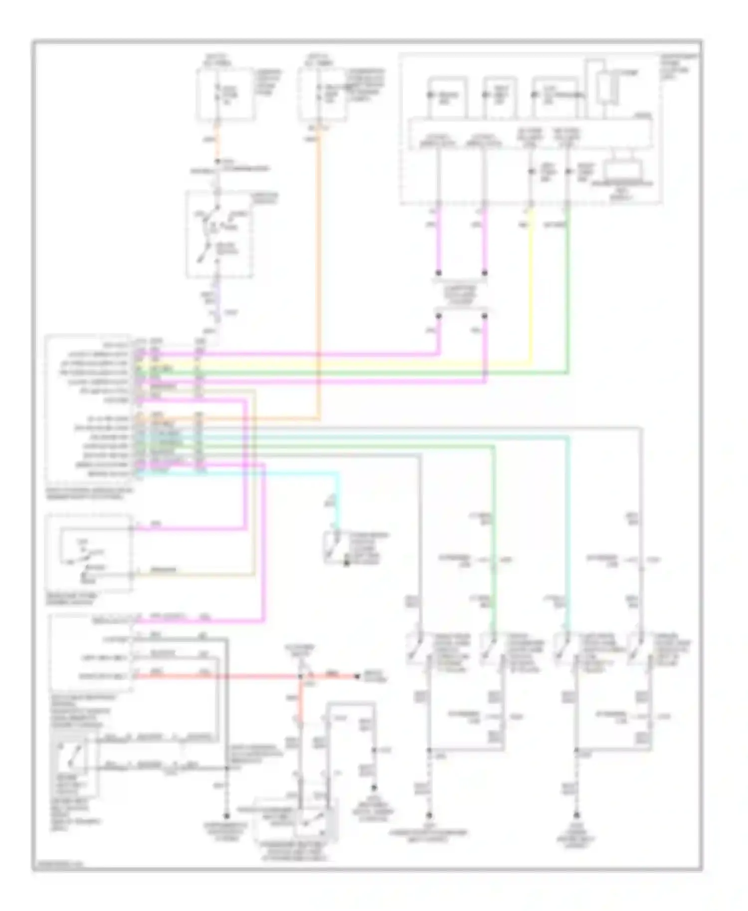 Colorado Chevrolet I (2004-2012): Warning systems circuit