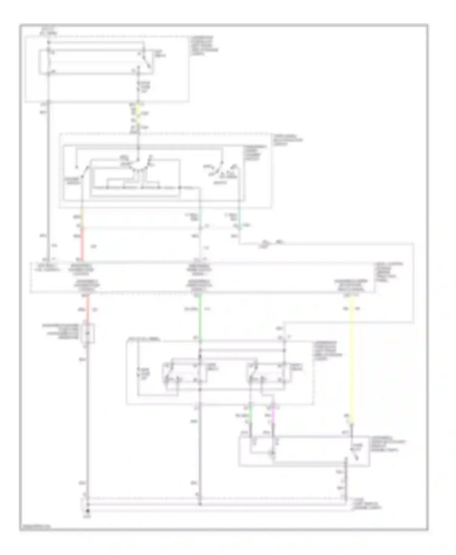 Colorado Chevrolet I (2004-2012): Wiper/washer circuit