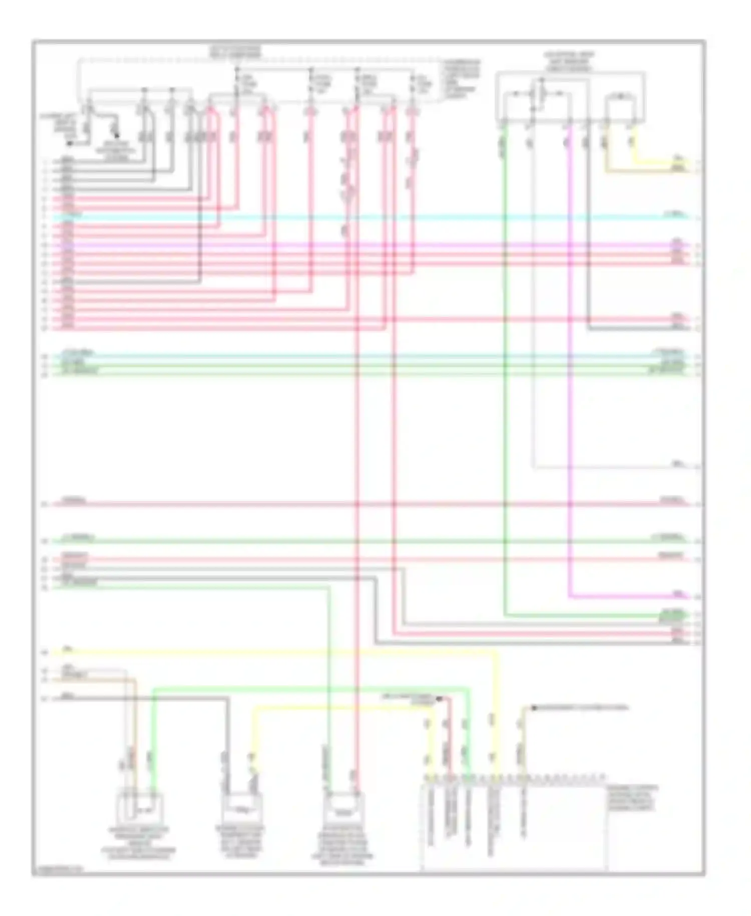 Wiring diagram instrument cluster system for Chevrolet Colorado I (2004-2012) (3 of 5)