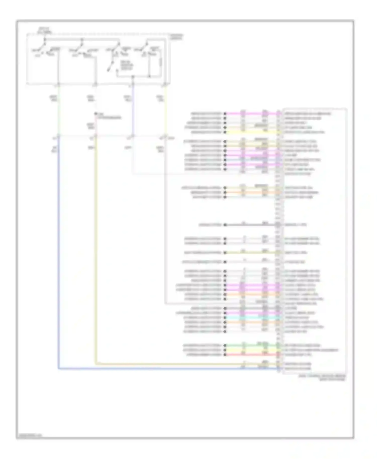 Wiring diagram key-in ignition switch for Chevrolet Colorado I (2004-2012) (1 of 2)