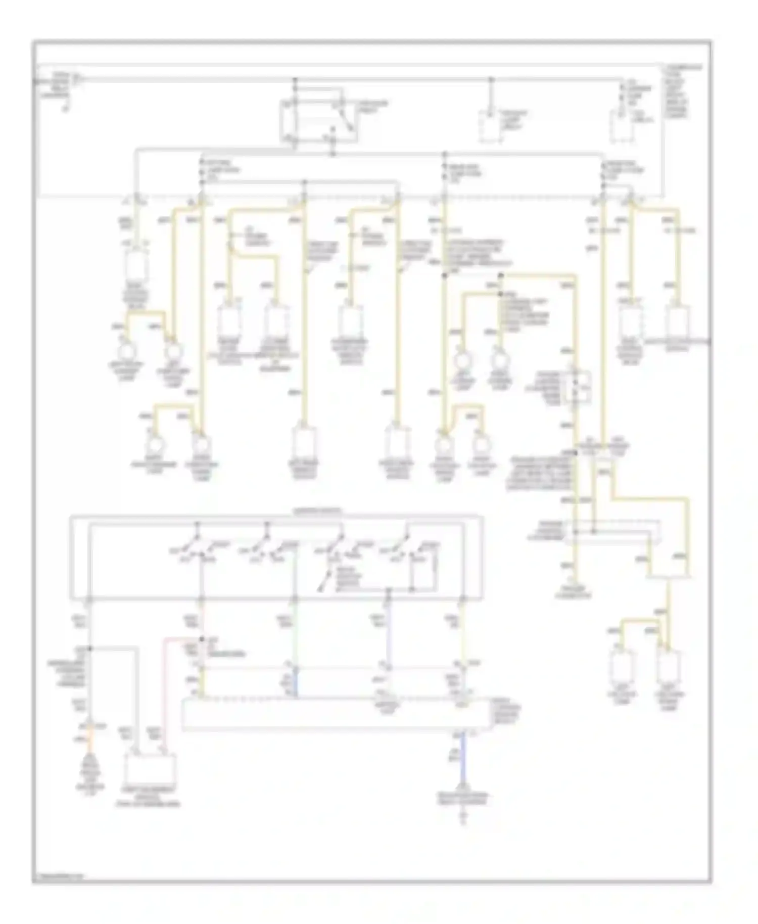 Wiring diagram left rear window switch for Chevrolet Colorado I (2004-2012) (2 of 3)