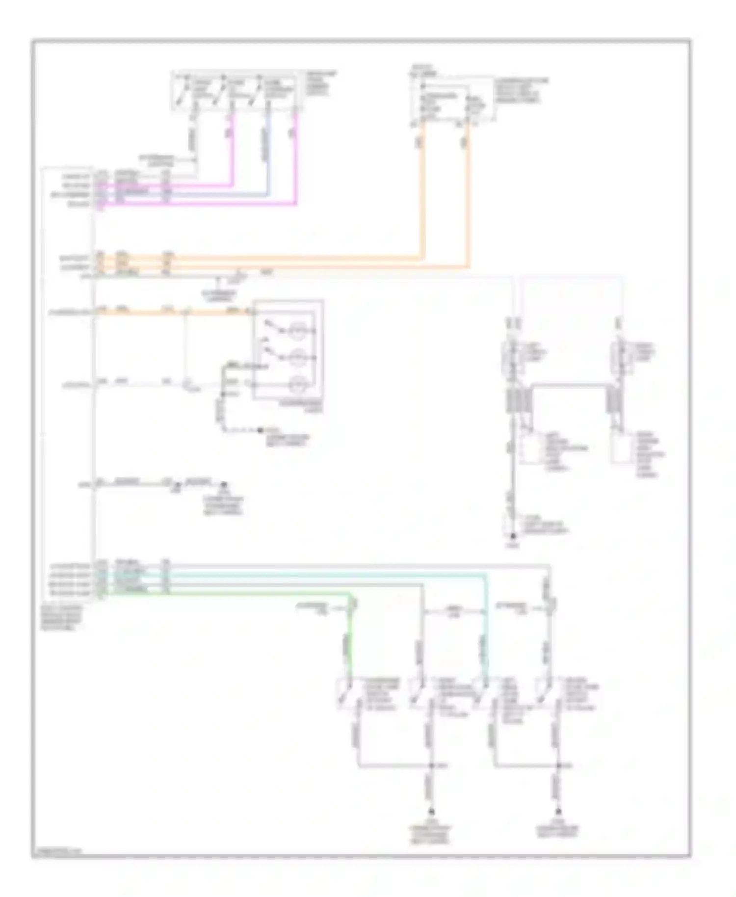 Wiring diagram trn/hazrd frt fuse for Chevrolet Colorado I (2004-2012) (2 of 3)