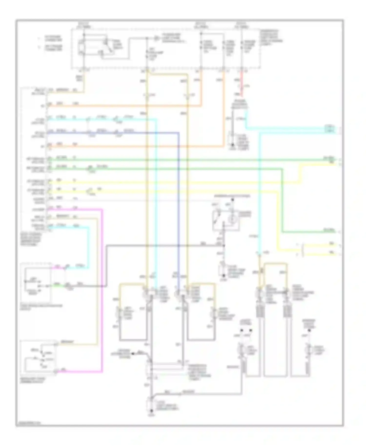 Wiring diagram turn/ hazrd rear fuse for Chevrolet Colorado I (2004-2012) (1 of 1)