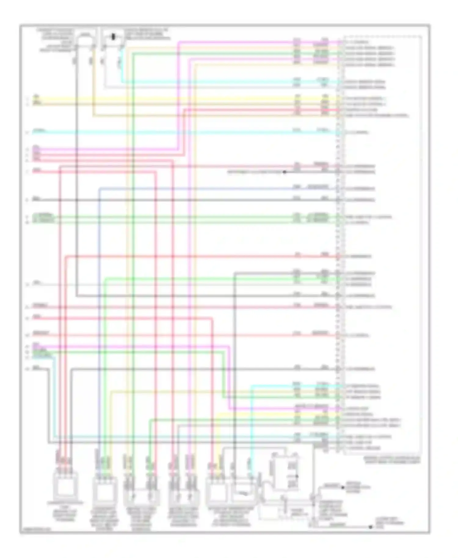 Wiring diagram underhood fuse block for Chevrolet Colorado I (2004-2012) (5 of 6)