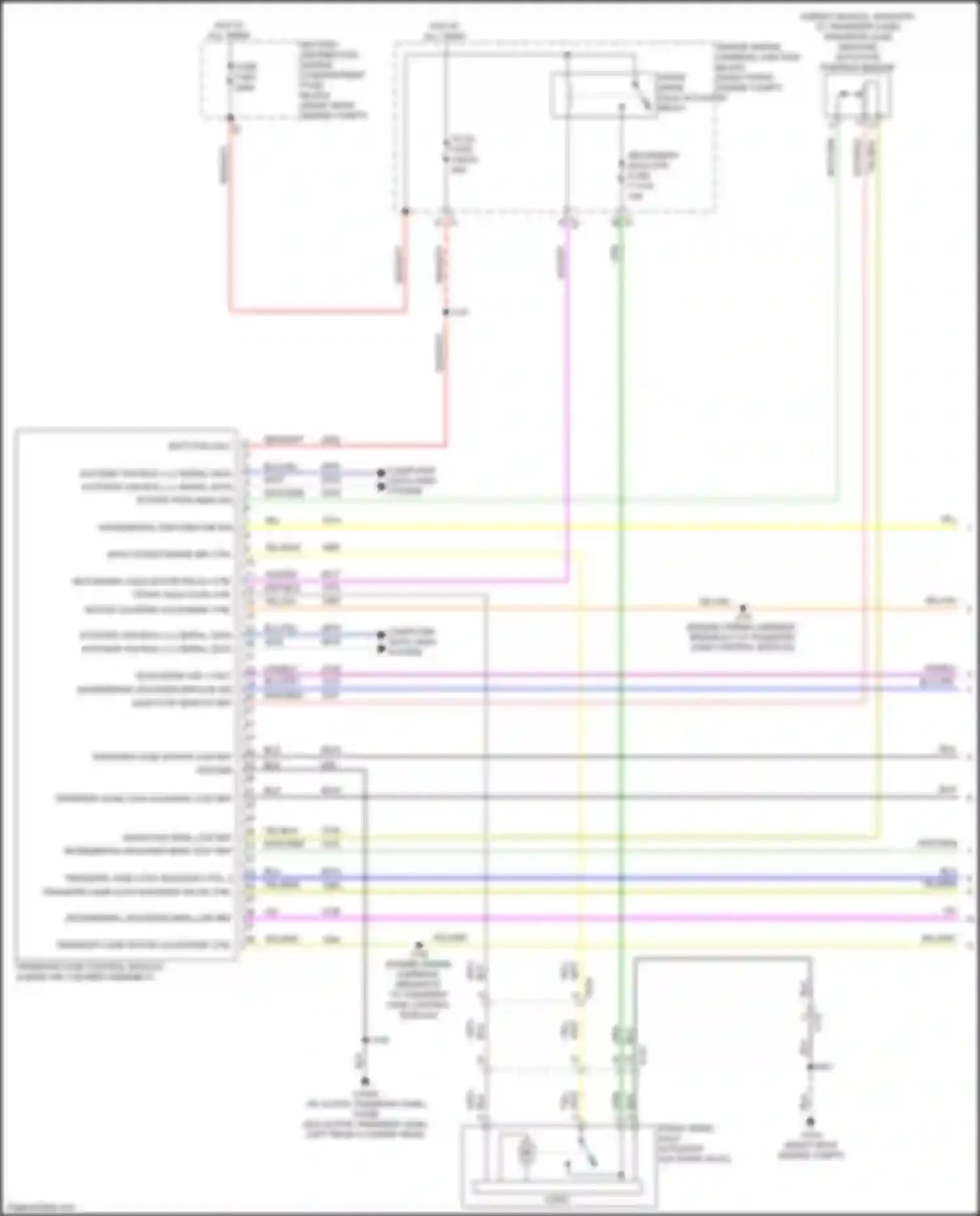 Colorado Chevrolet III (2023-2024): Transfer case circuit (1 of 2)