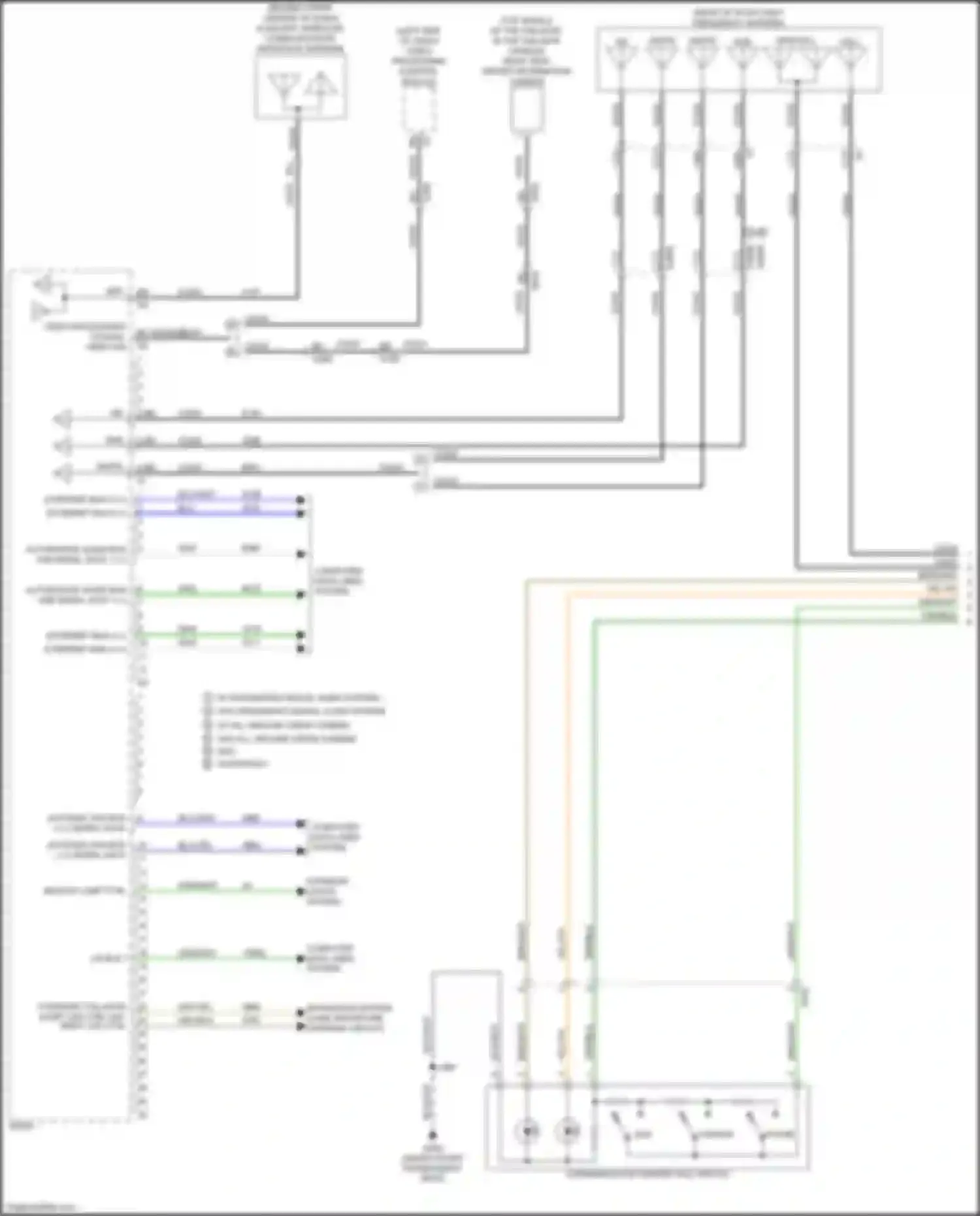 Wiring diagram communication center call switch for Chevrolet Colorado III (2023-2024) (2 of 5)