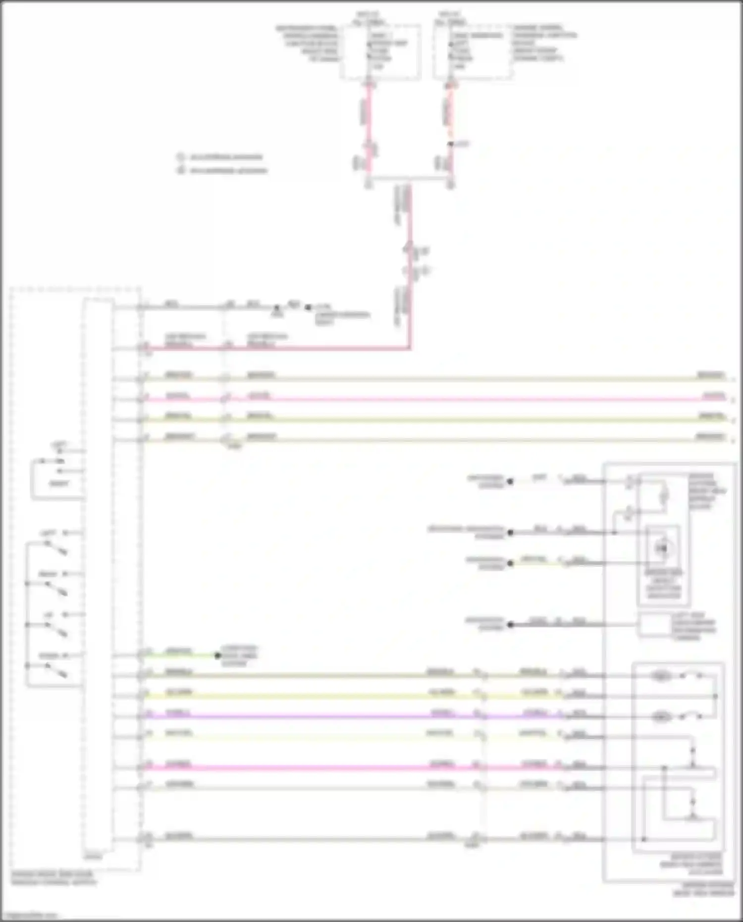 Wiring diagram driver side object detection indicator for Chevrolet Colorado III (2023-2024) (3 of 4)