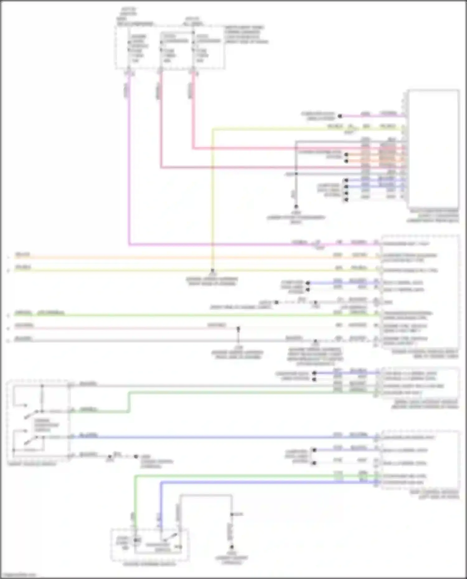 Wiring diagram engine start/stop switch for Chevrolet Colorado III (2023-2024) (2 of 2)
