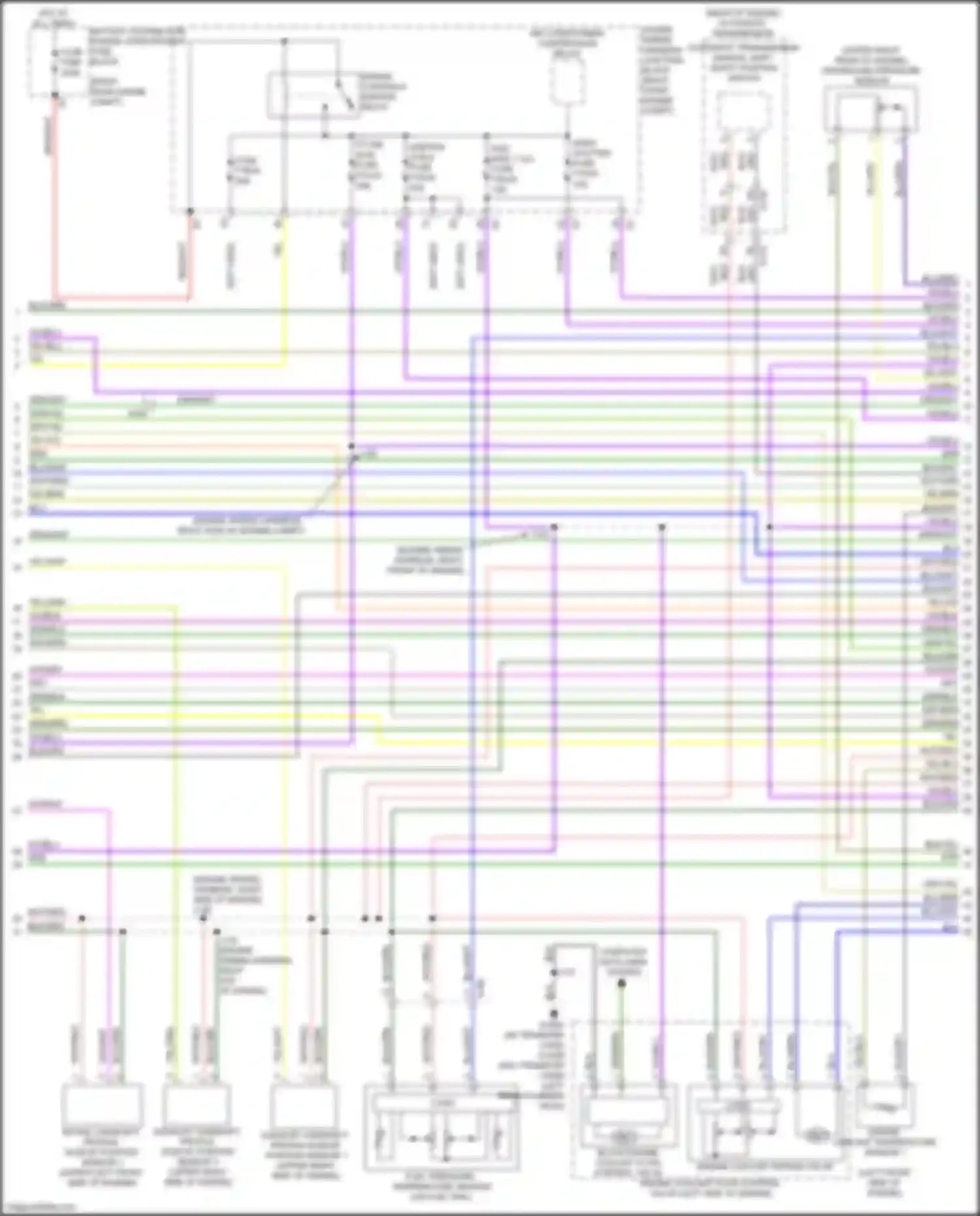 Wiring diagram (engine wiring harness, right front of engine for Chevrolet Colorado III (2023-2024) (3 of 6)