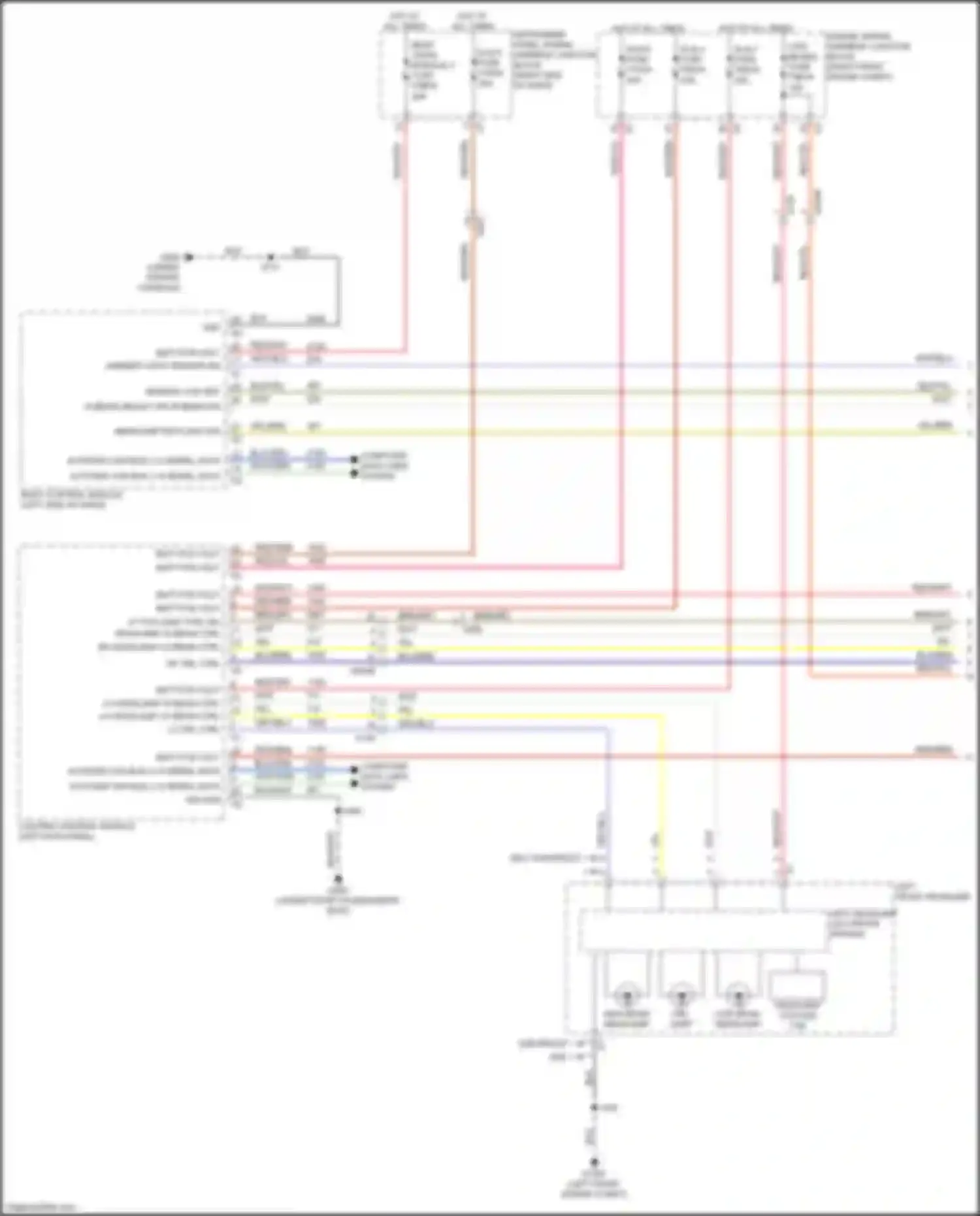 Wiring diagram left headlamp led driver module for Chevrolet Colorado III (2023-2024) (3 of 3)