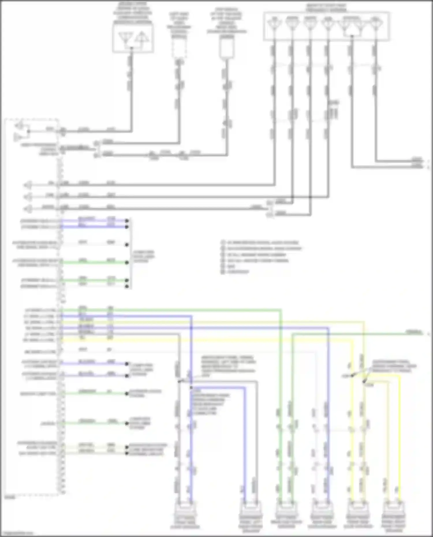 Wiring diagram left radio front side door speaker for Chevrolet Colorado III (2023-2024) (2 of 4)
