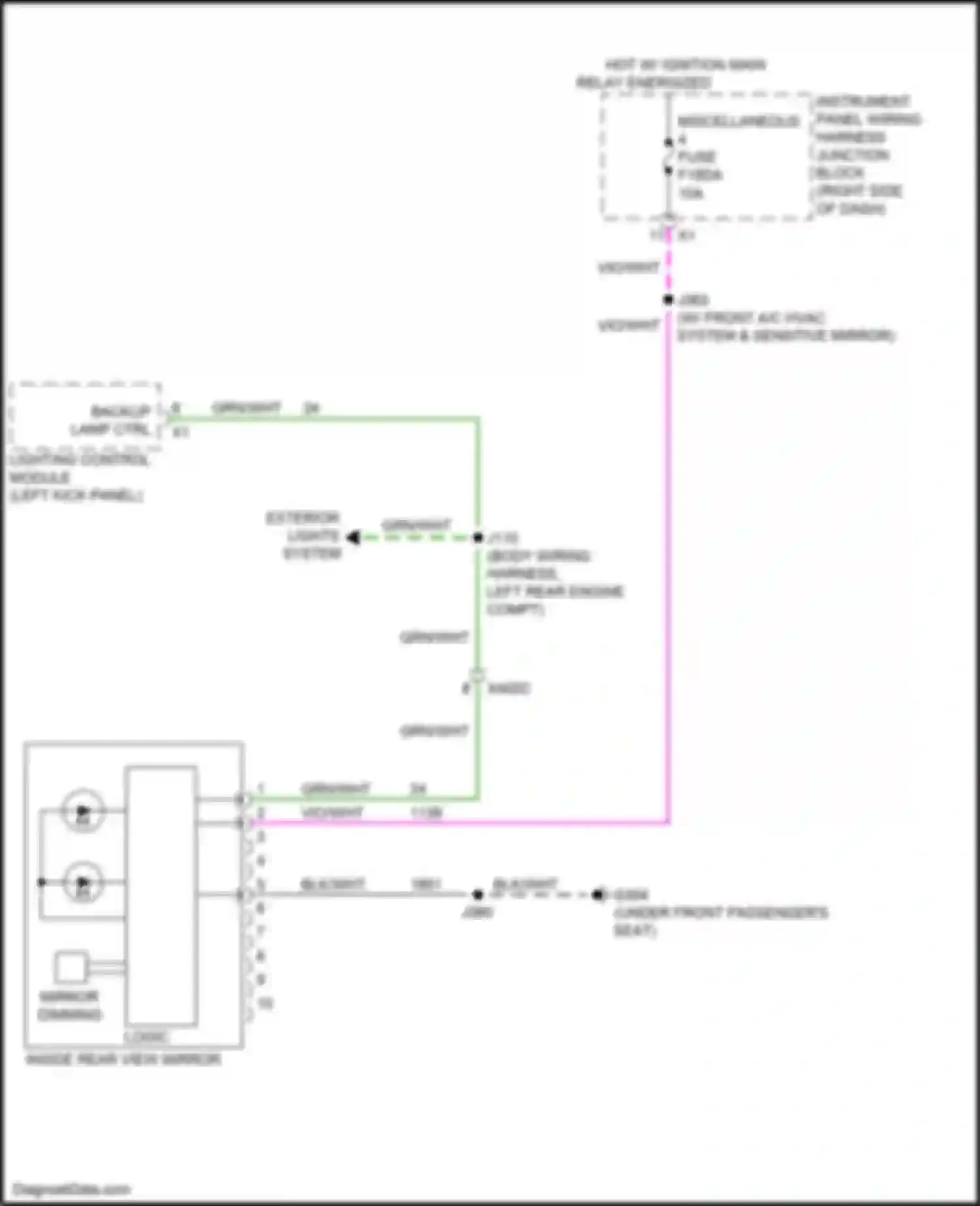Wiring diagram lighting control module for Chevrolet Colorado III (2023-2024) (1 of 6)
