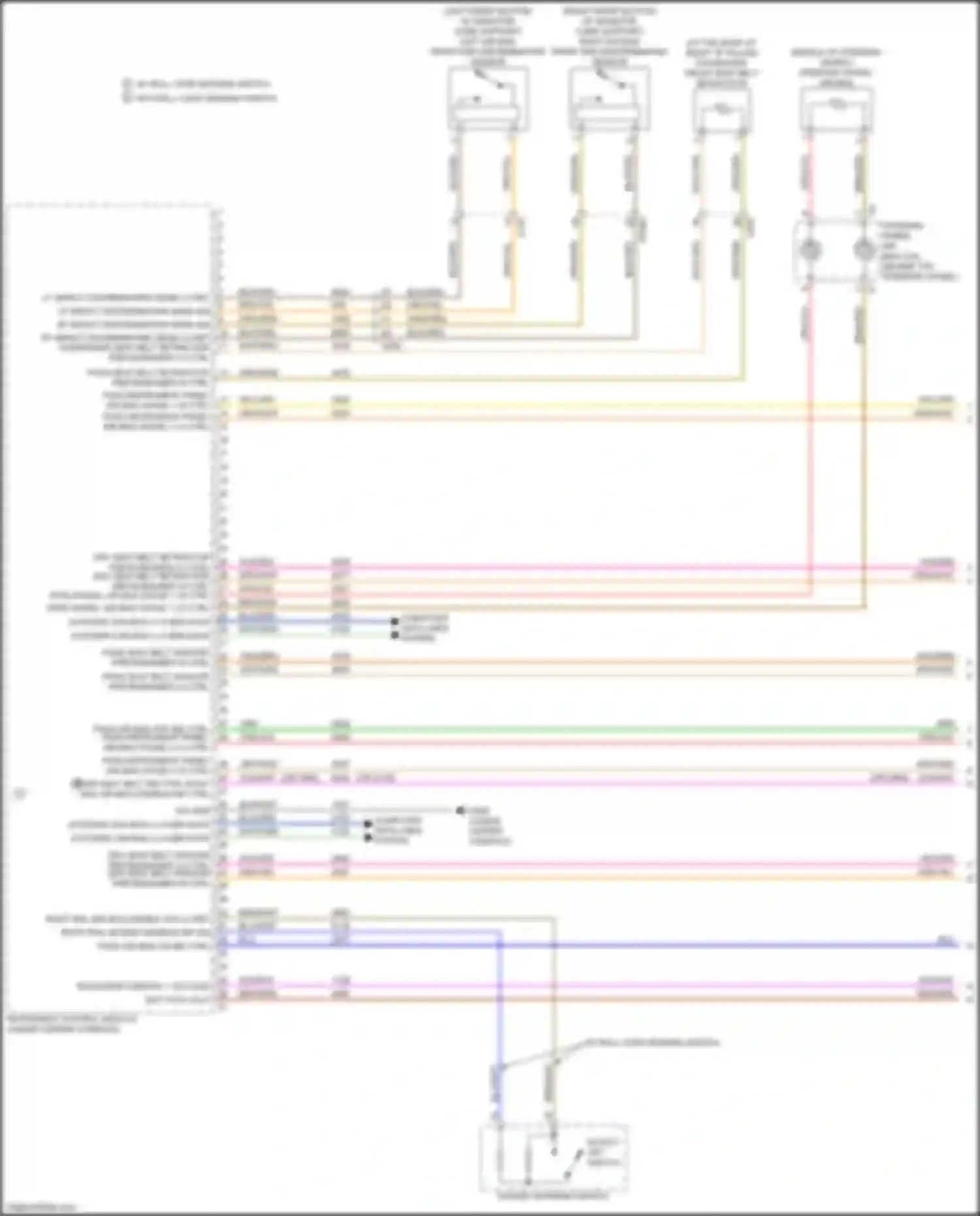 Wiring diagram pass seat belt ind ctrl roof rail air bag disable ind ctrl for Chevrolet Colorado III (2023-2024) (1 of 1)