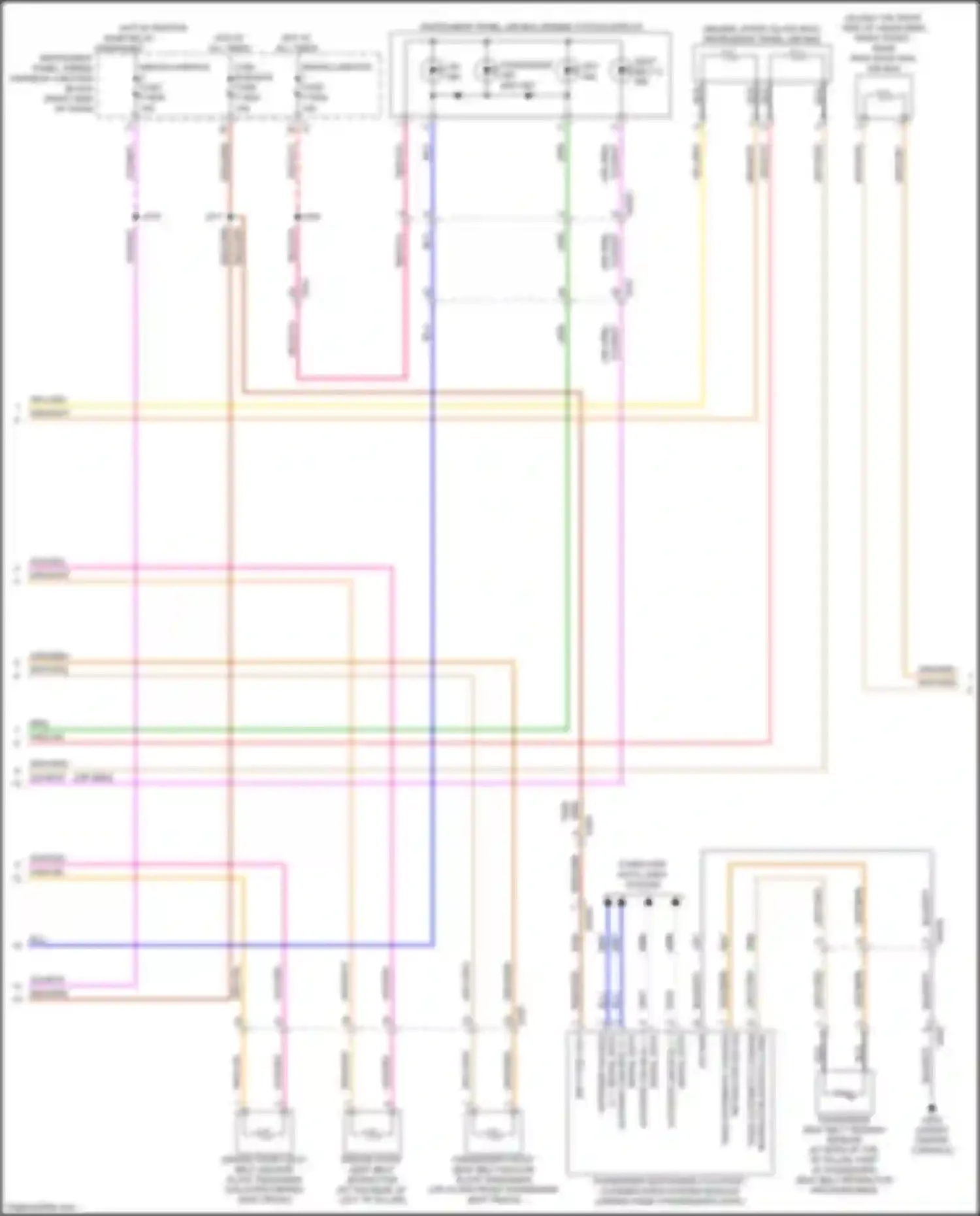 Wiring diagram passenger restraints occupant classification system module for Chevrolet Colorado III (2023-2024) (4 of 4)
