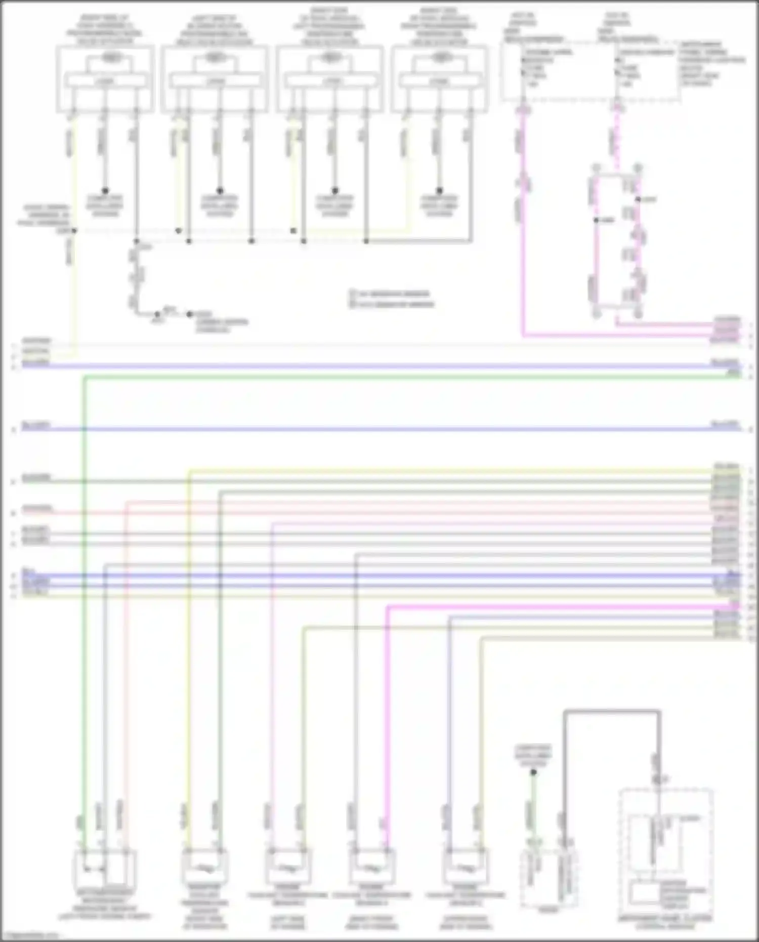 Wiring diagram right programmable temperature valve actuator for Chevrolet Colorado III (2023-2024) (1 of 4)