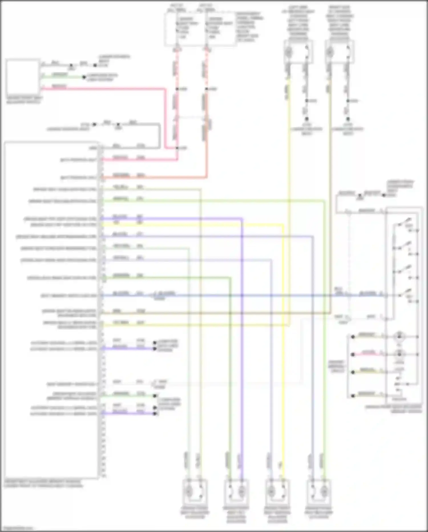 Wiring diagram seat memory switch set sig for Chevrolet Colorado III (2023-2024) (1 of 1)