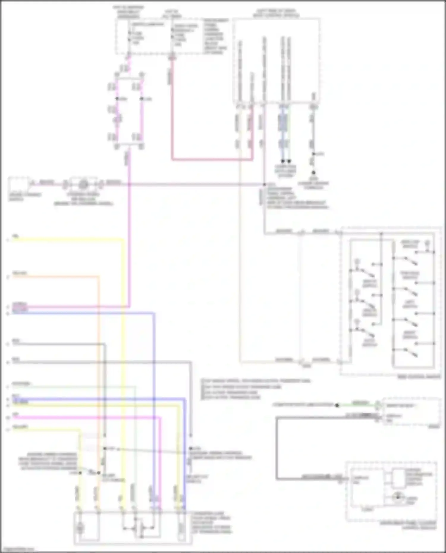 Wiring diagram w/ single speed, two speed active transfer case for Chevrolet Colorado III (2023-2024) (2 of 2)