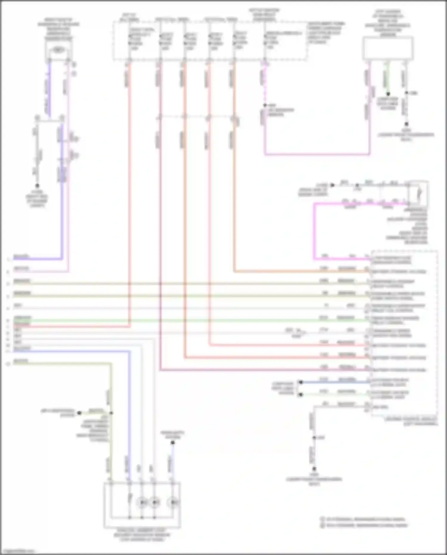 Wiring diagram windshield washer solvent container level sensor for Chevrolet Colorado III (2023-2024) (2 of 2)