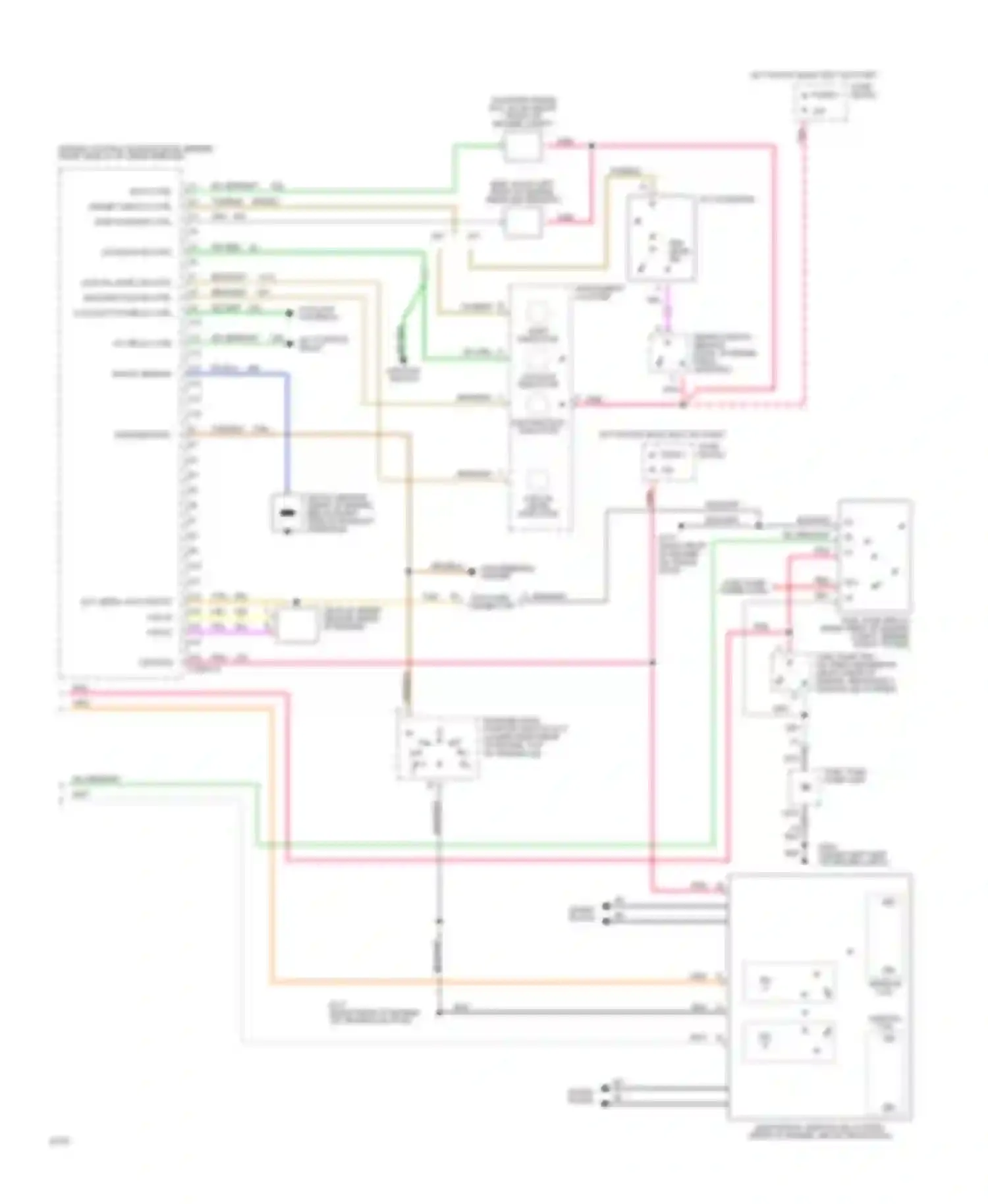 Corsica Chevrolet I (1987-1996): Wiring diagram engine performance 2.2l (vin 4)s (2 of 2)