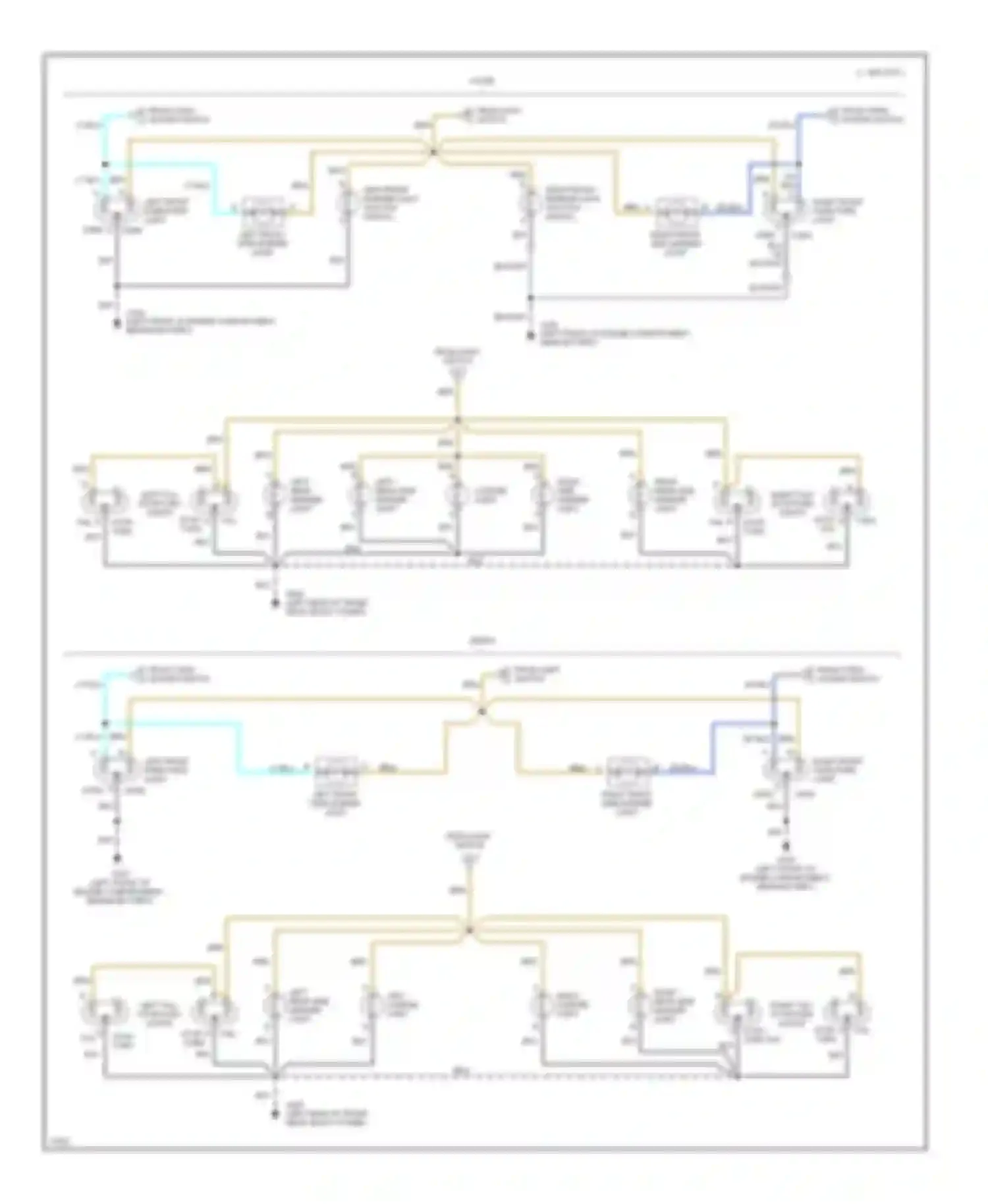 Corsica Chevrolet I (1987-1996): Exterior light circuit (2 of 2)