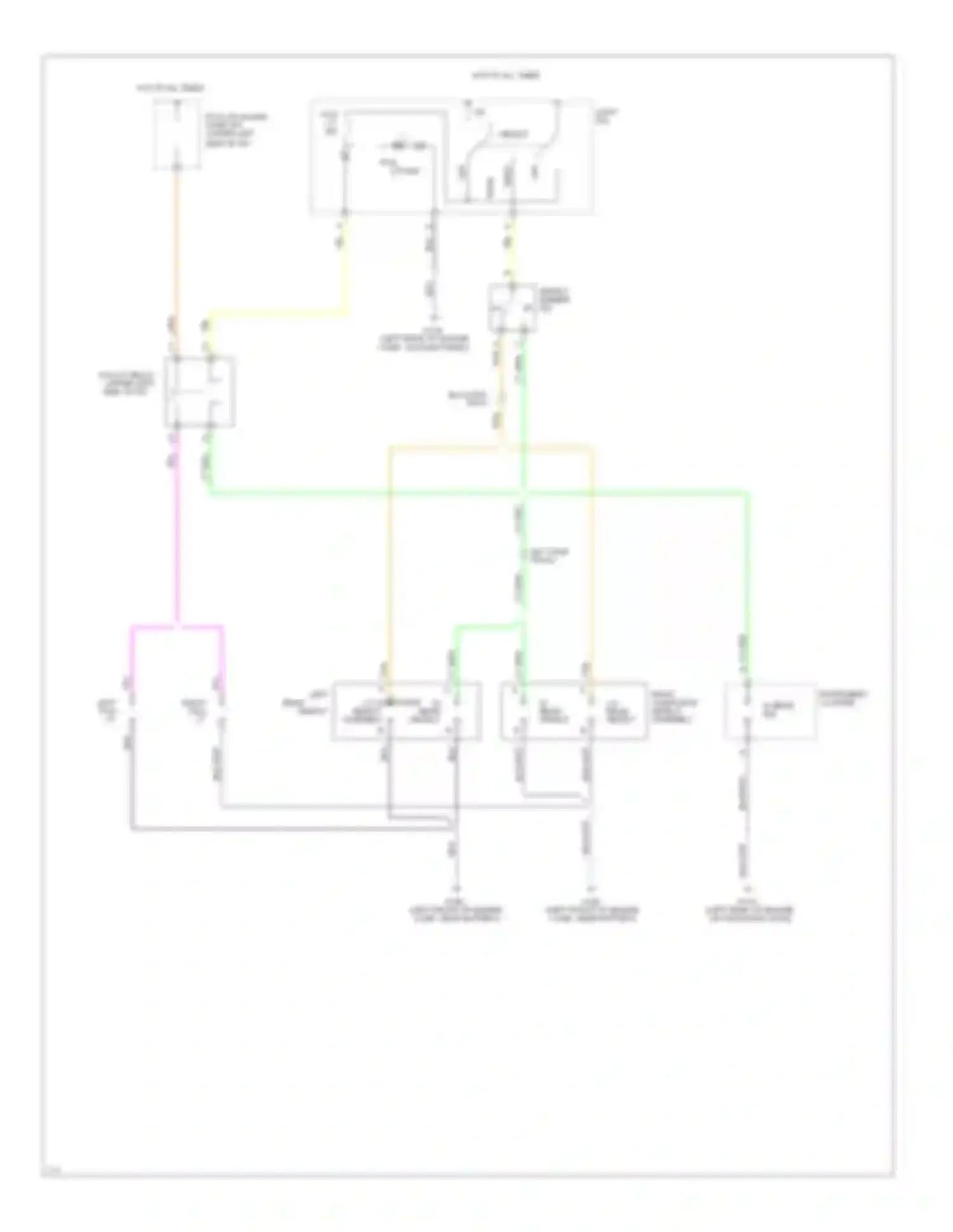 Corsica Chevrolet I (1987-1996): Fog lamps circuit, without drl