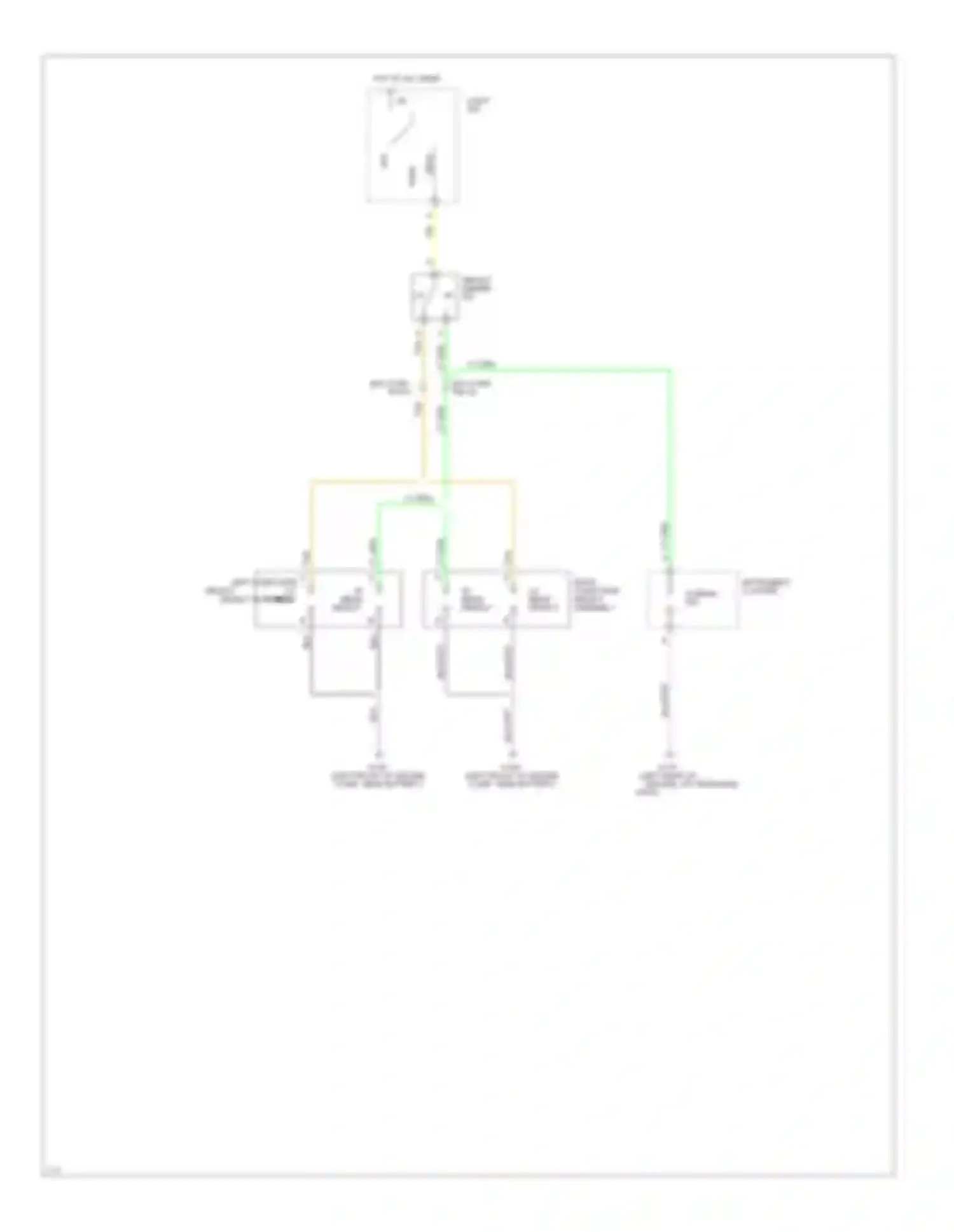 Corsica Chevrolet I (1987-1996): Headlight circuit, without drl