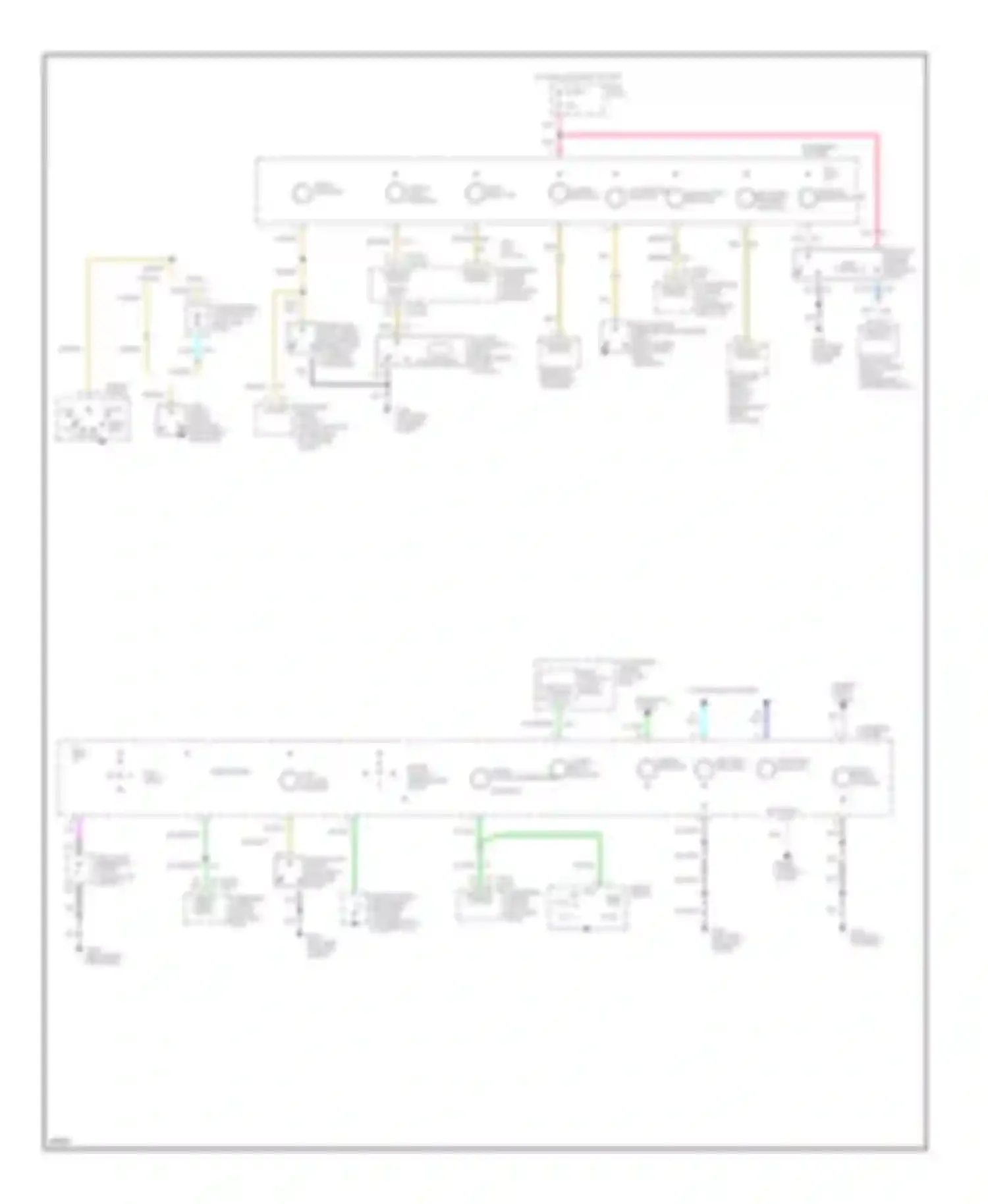 Corsica Chevrolet I (1987-1996): Instrument cluster circuit, base