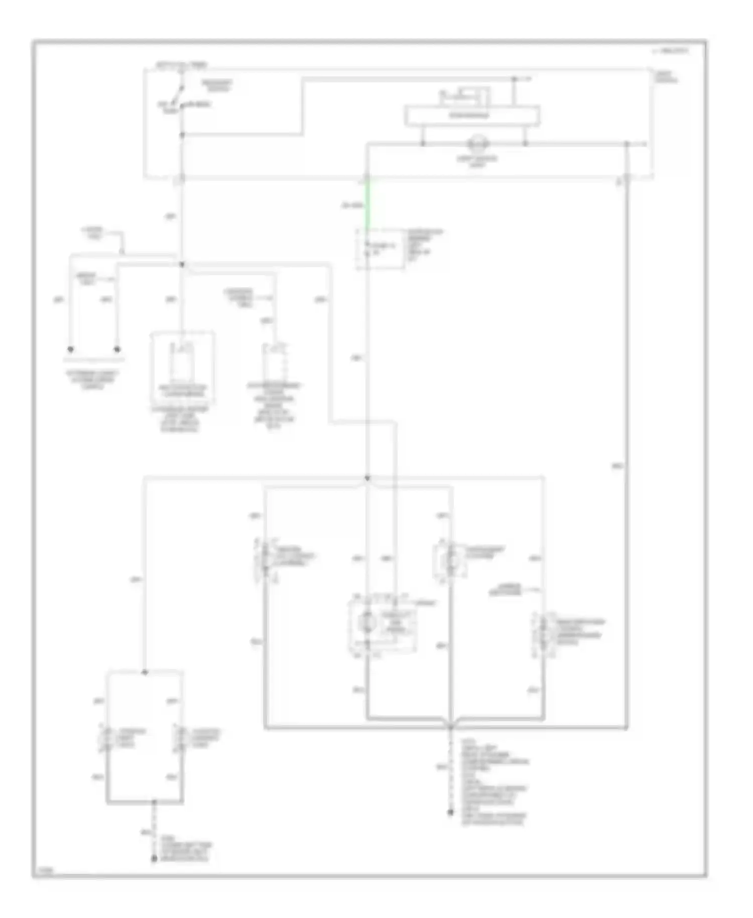 Corsica Chevrolet I (1987-1996): Instrument illumination circuit