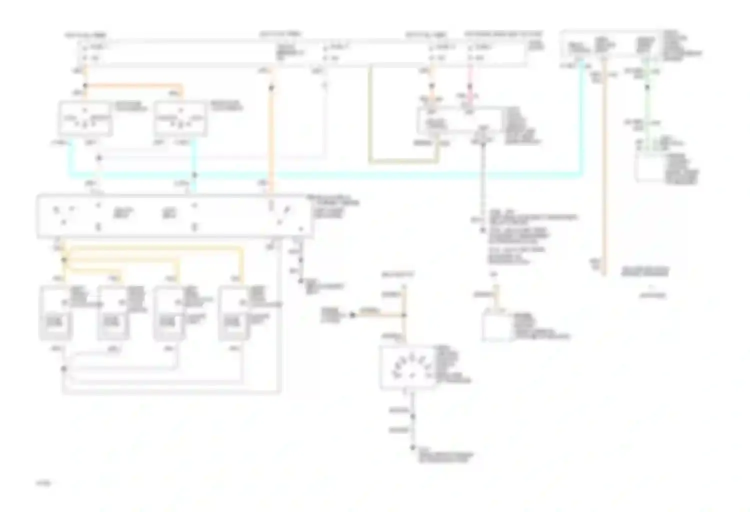 Corsica Chevrolet I (1987-1996): Power door lock circuit
