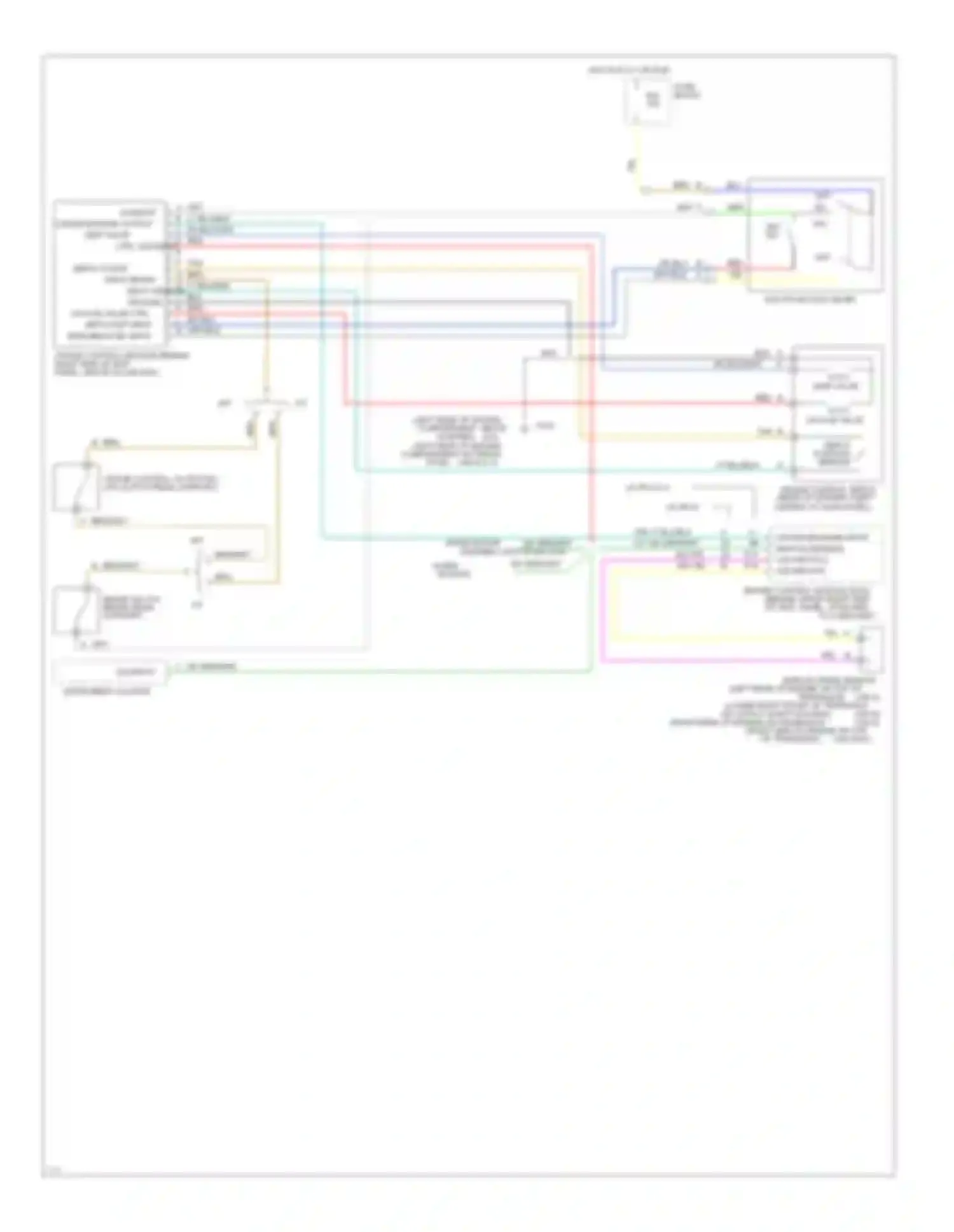 Wiring diagram cruise engaged input 4000 pulses/mile for Chevrolet Corsica I (1987-1996) (1 of 1)