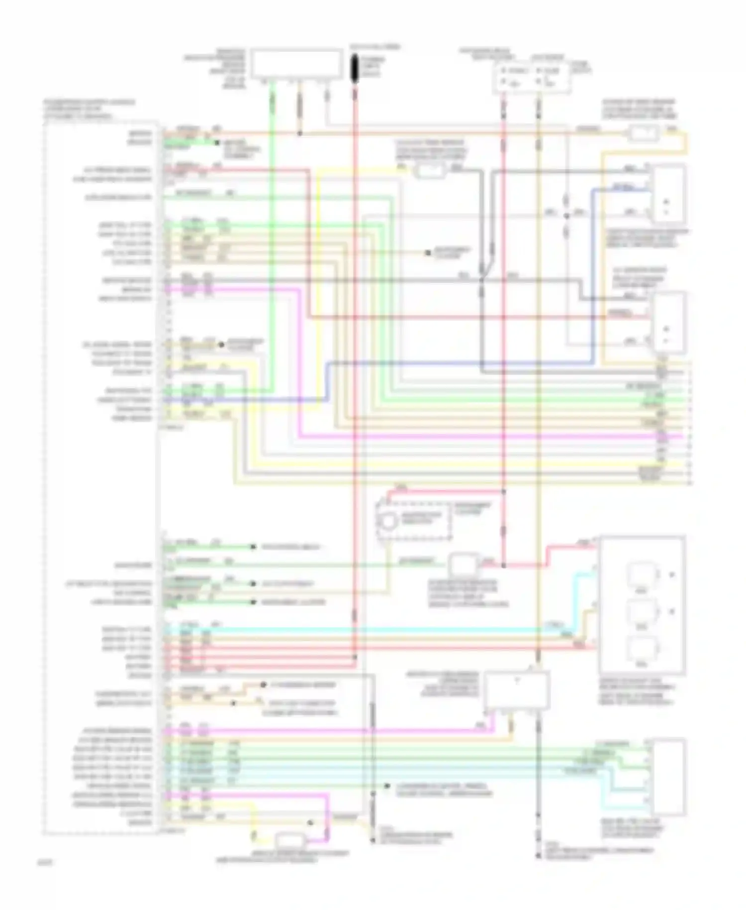 Wiring diagram org/blk for Chevrolet Corsica I (1987-1996) (5 of 5)