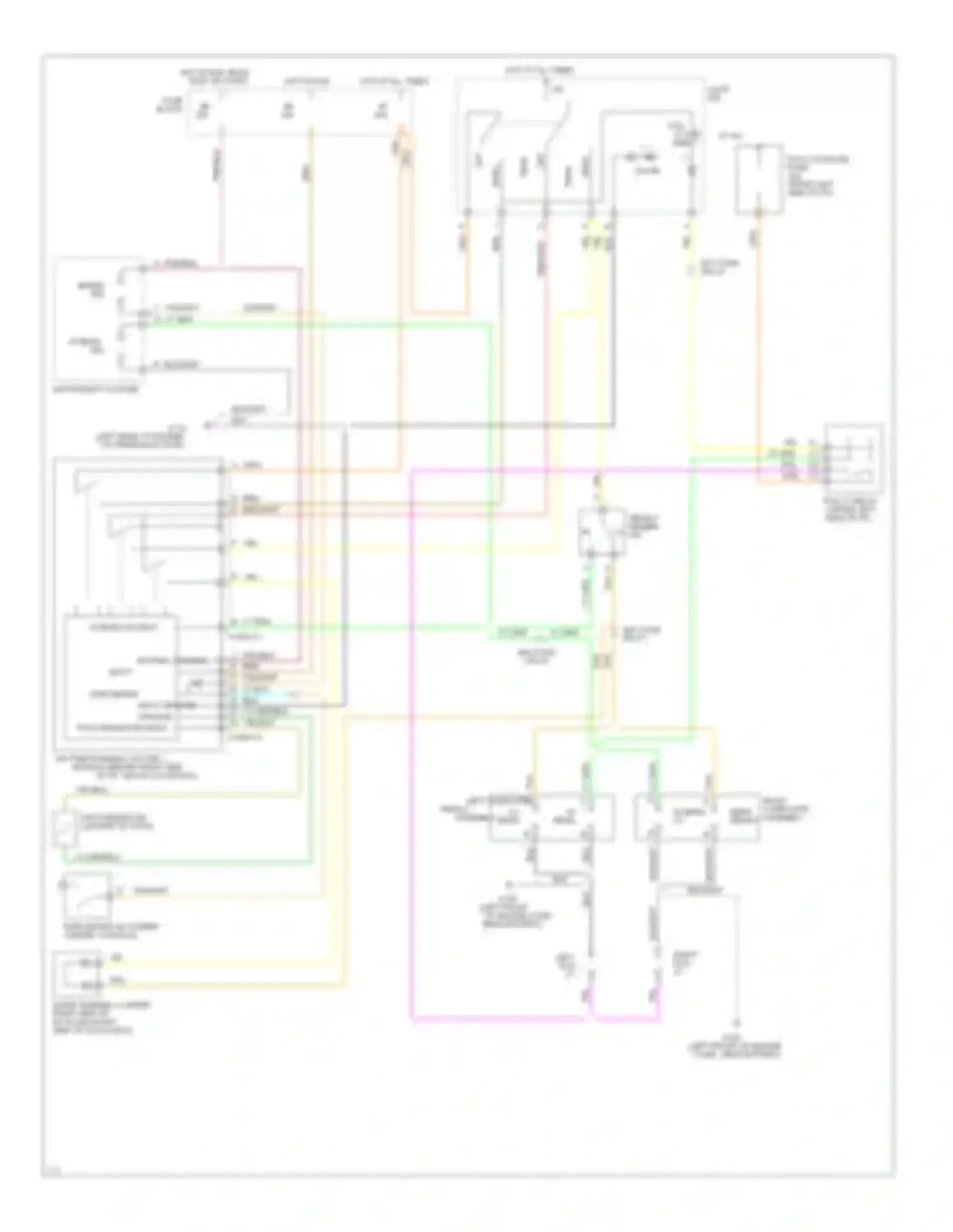 Wiring diagram park brake input ground ground for Chevrolet Corsica I (1987-1996) (1 of 1)