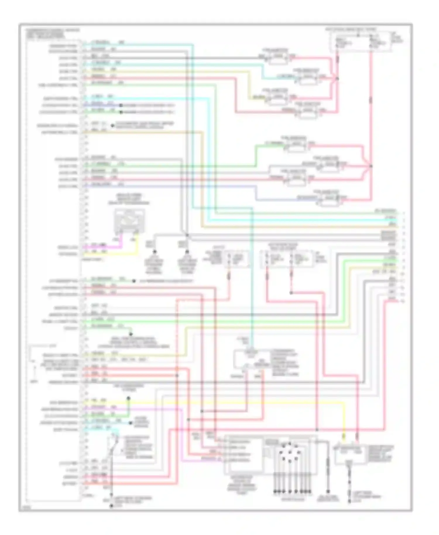 Corvette Chevrolet C4 (1984-1998): Wiring diagram engine performance 5.7l (vin p)s (1 of 3)