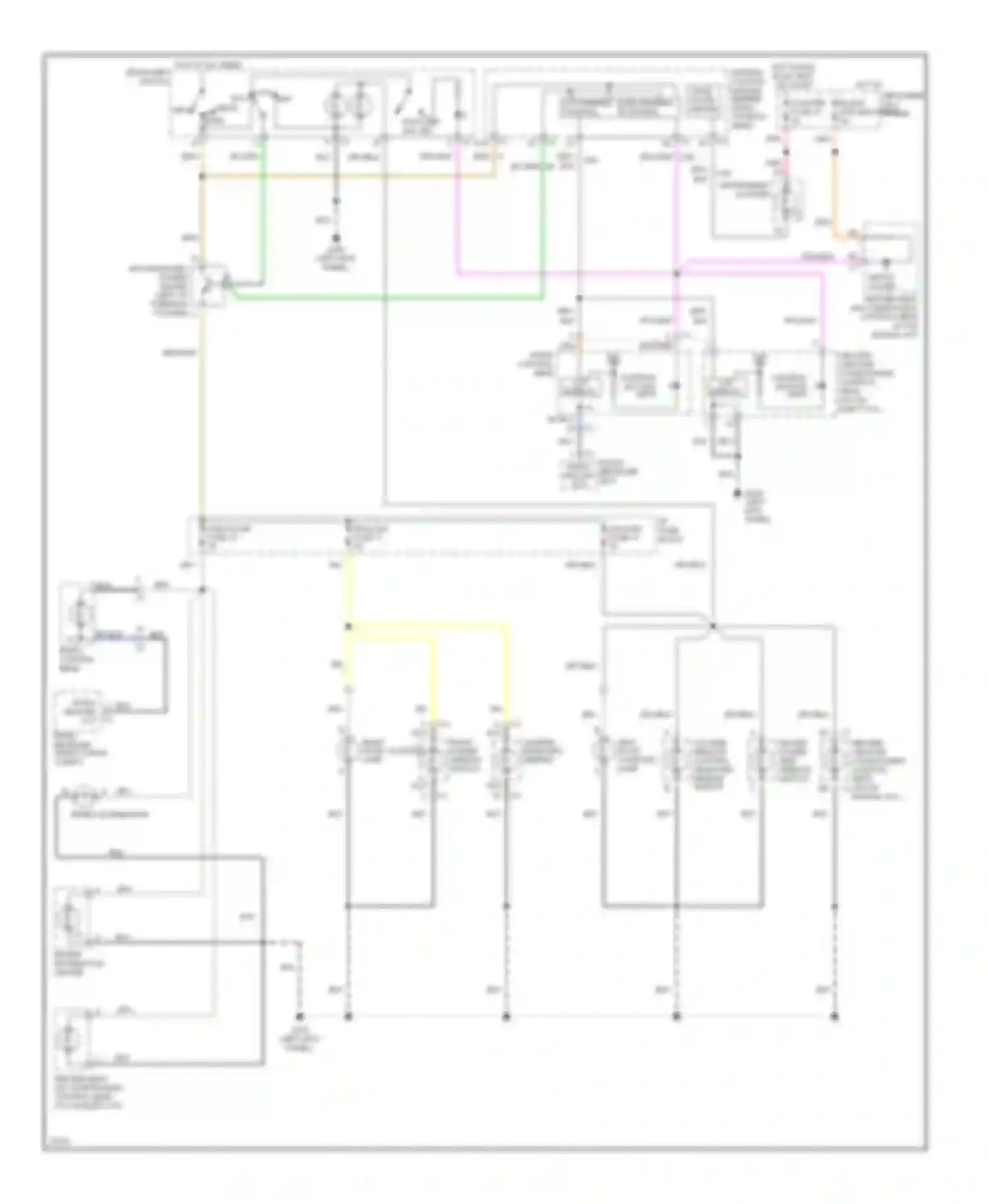 Corvette Chevrolet C4 (1984-1998): Instrument illumination circuit