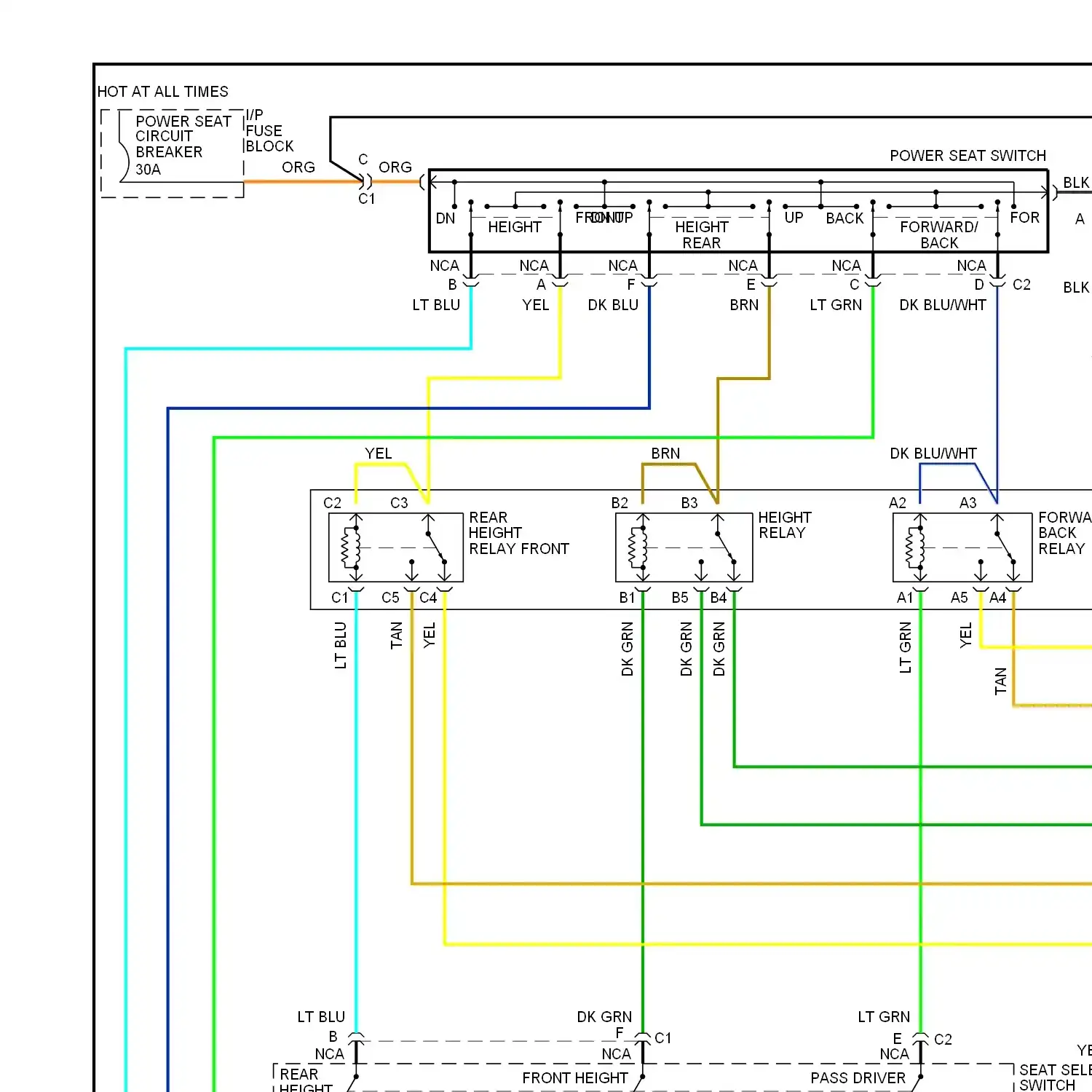 demo - Sport seats circuit (1 of 2) Sport seats circuit (1 of 2)