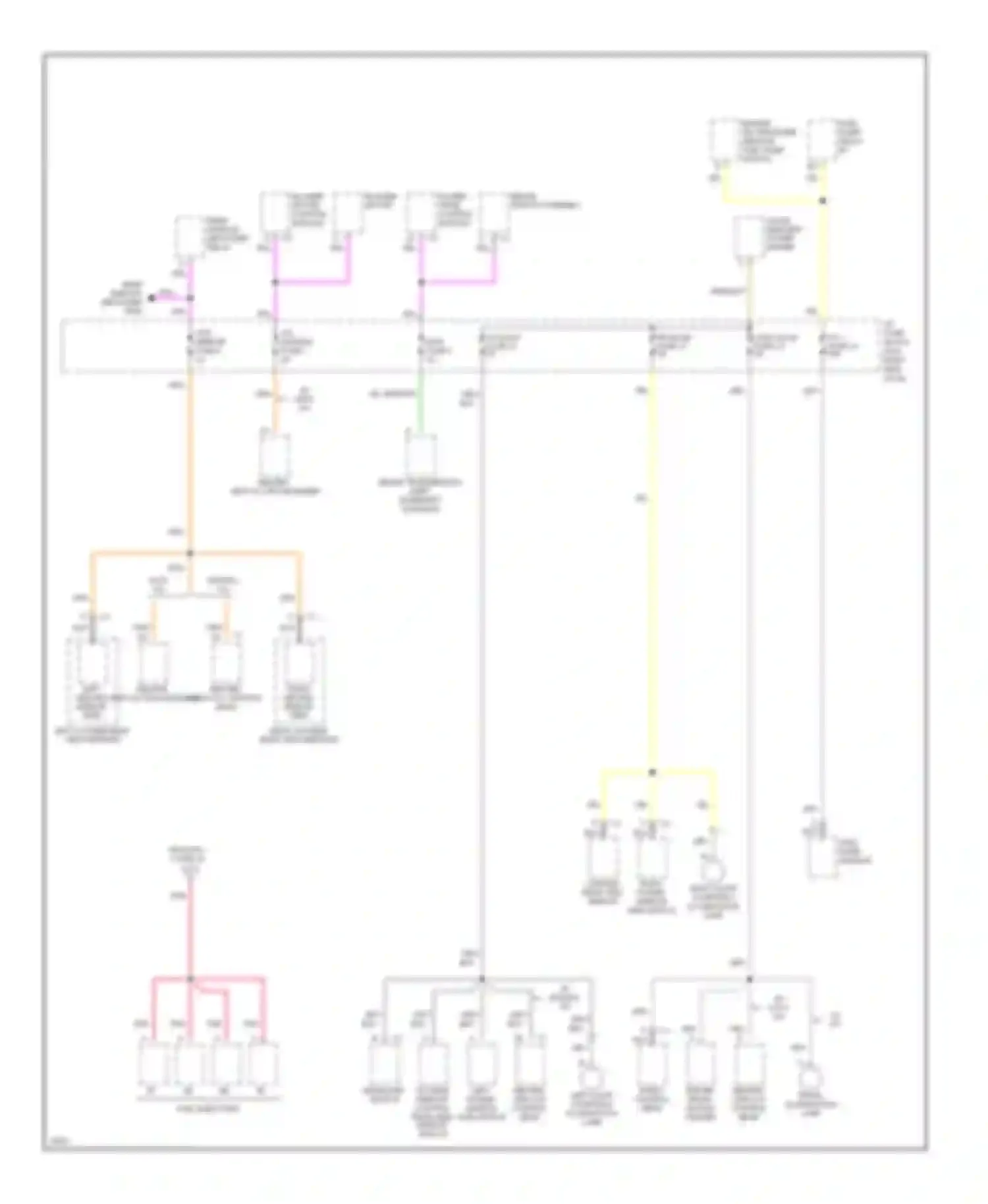 Wiring diagram incan- descent power driver for Chevrolet Corvette C4 (1984-1998) (1 of 1)