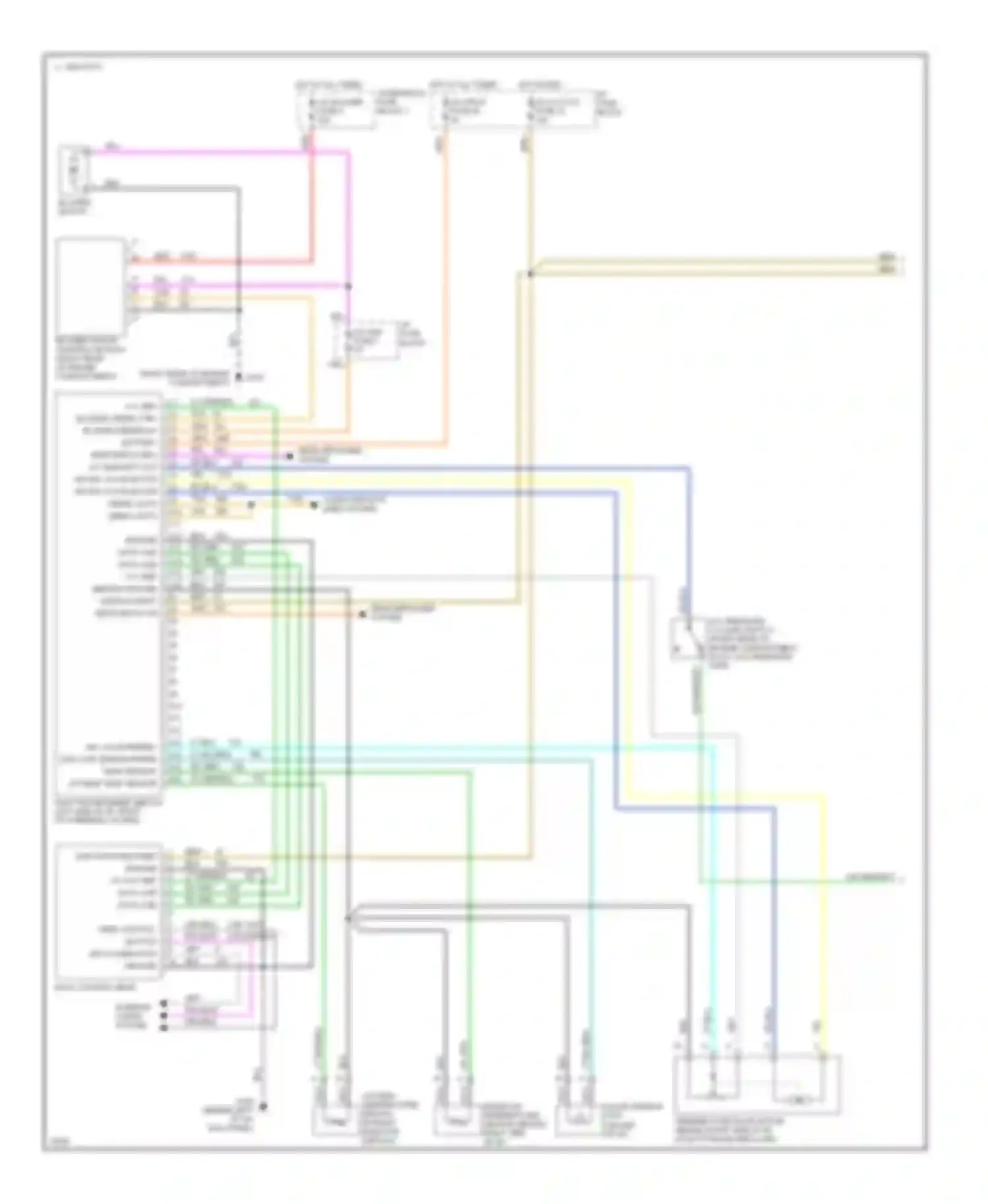 Wiring diagram i/p fuse block for Chevrolet Corvette C4 (1984-1998) (1 of 38)
