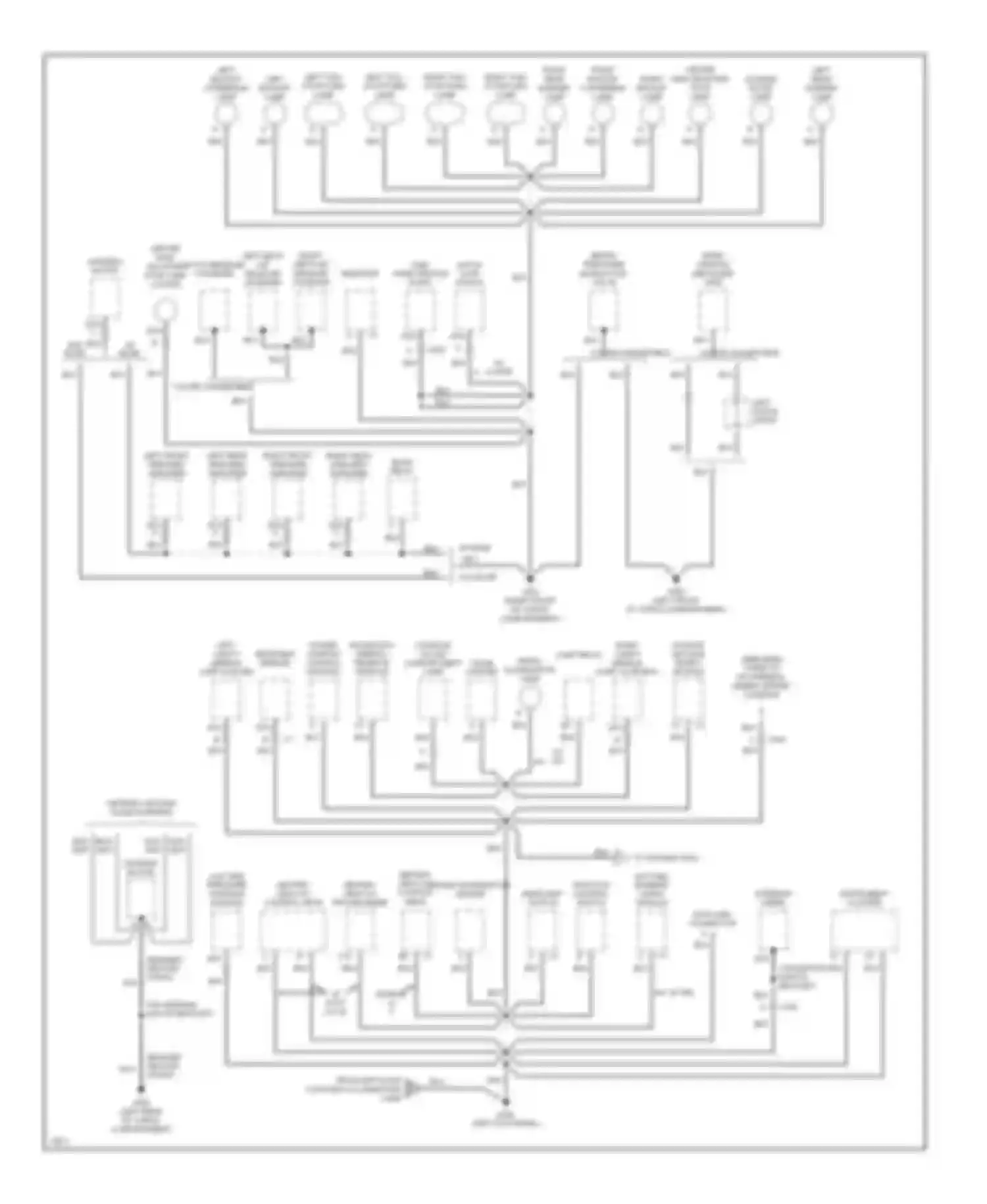 Wiring diagram left hatch strut for Chevrolet Corvette C4 (1984-1998) (2 of 2)