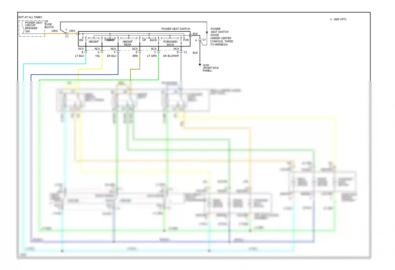 Chevrolet Corvette C4 (1984-1998) nca wiring diagram  (35 of 40)