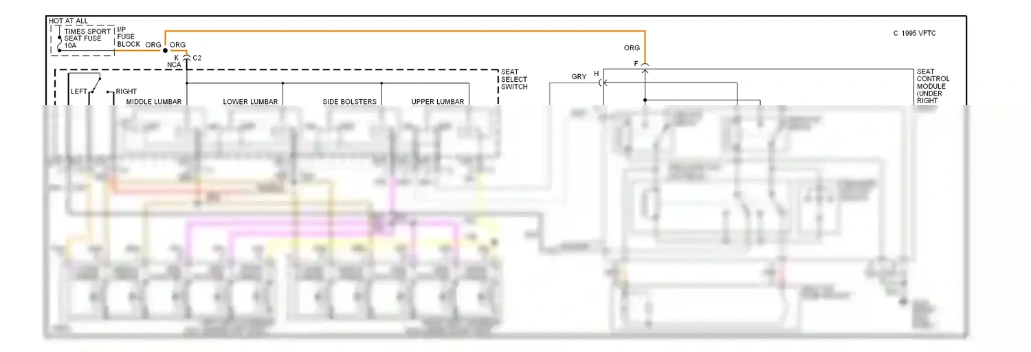 Chevrolet Corvette C4 (1984-1998) nca wiring diagram  (36 of 40)